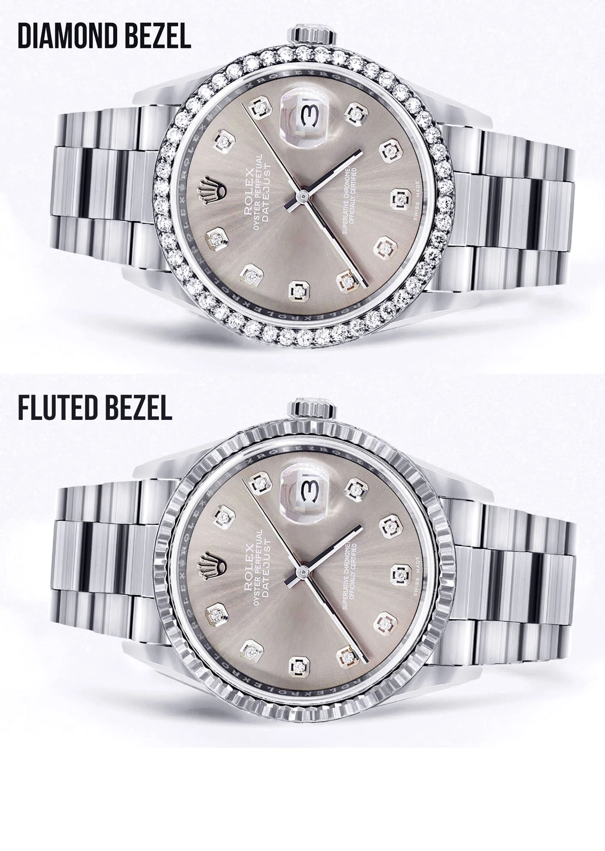 Mens Rolex Mens Watch Datejust 16200  | 36Mm | Grey Dial | Oyster Band - Image 2
