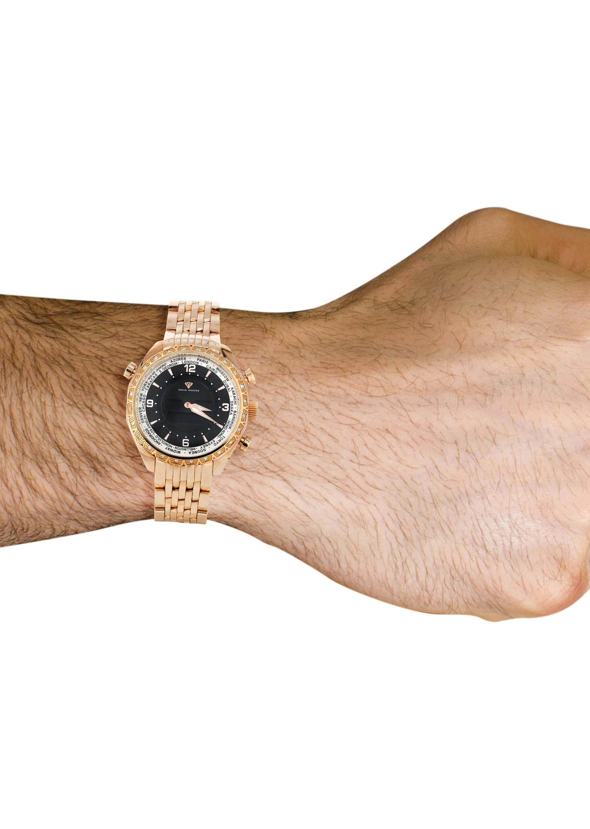 Mens Rose Gold Tone Diamond Watch | Appx. 0.75 Carats - Image 2