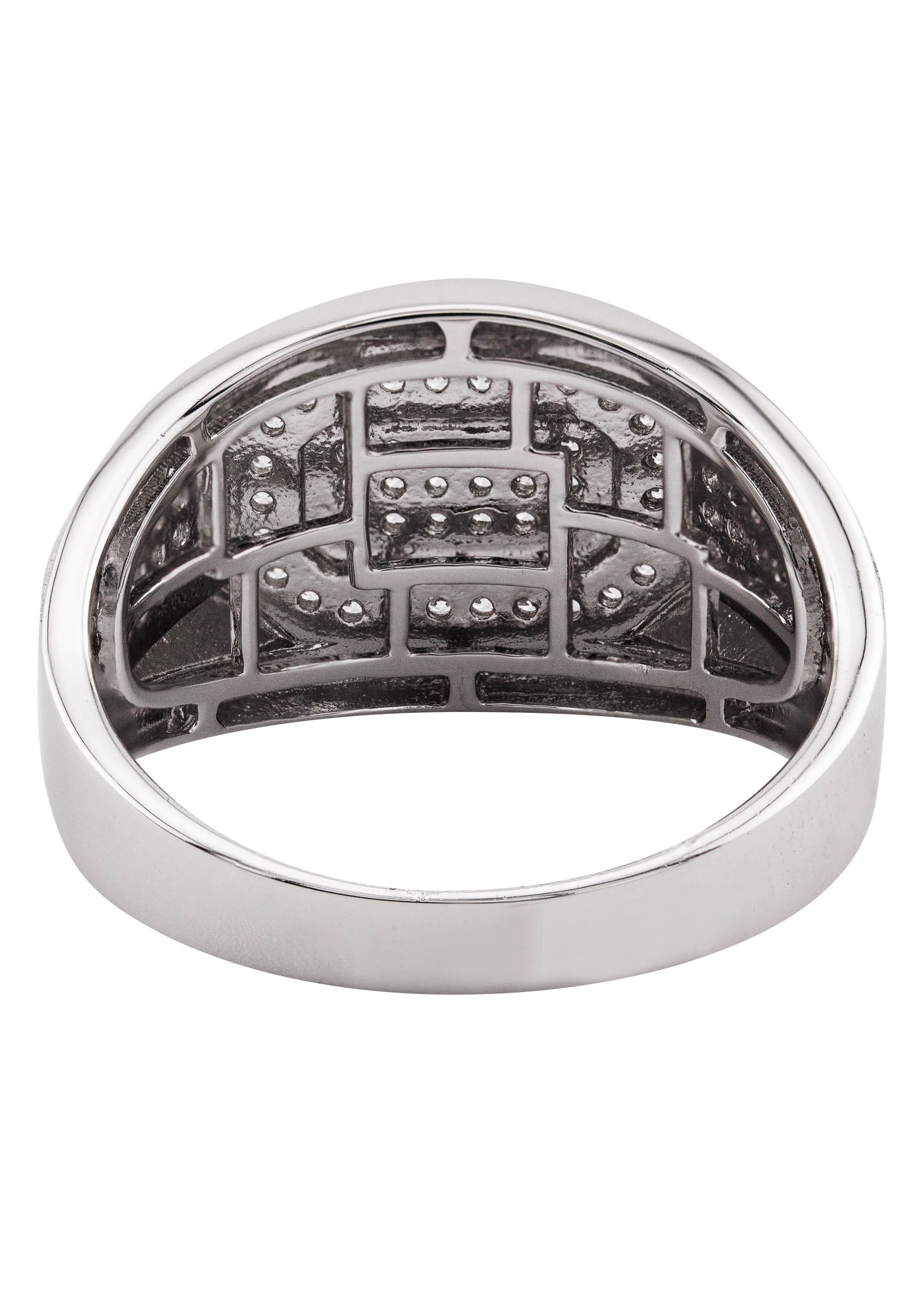 Mens Silver CZ Signet Ring | Appx 6.4 Grams - Image 3
