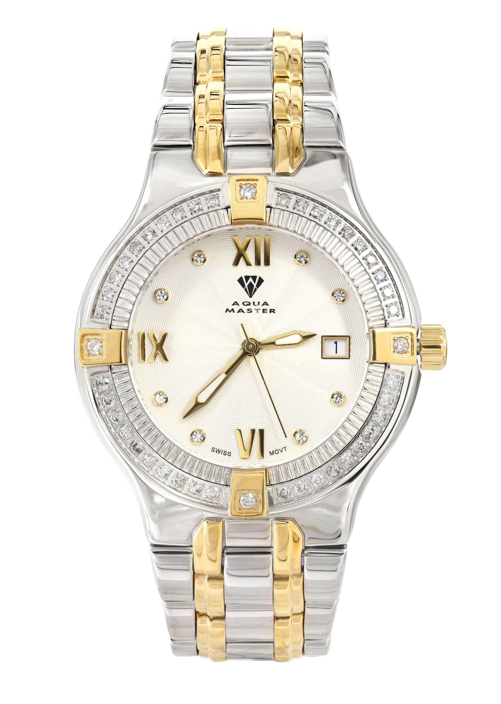 Mens Two Tone Diamond Watch | Appx. 1.04 Carats