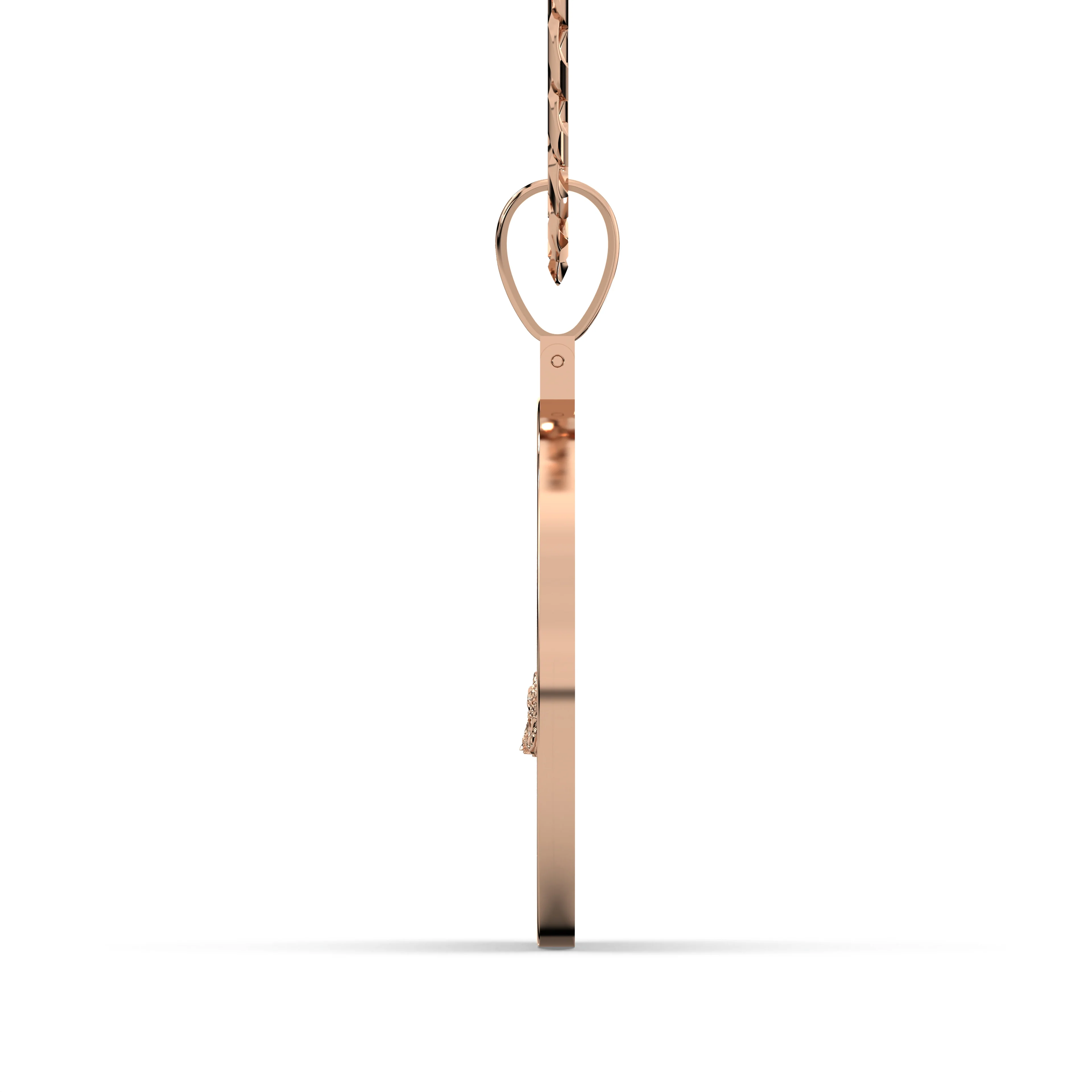 Men's VVS Lab Diamond Customizable Rose Gold Last Supper Necklace Pendant - Image 3