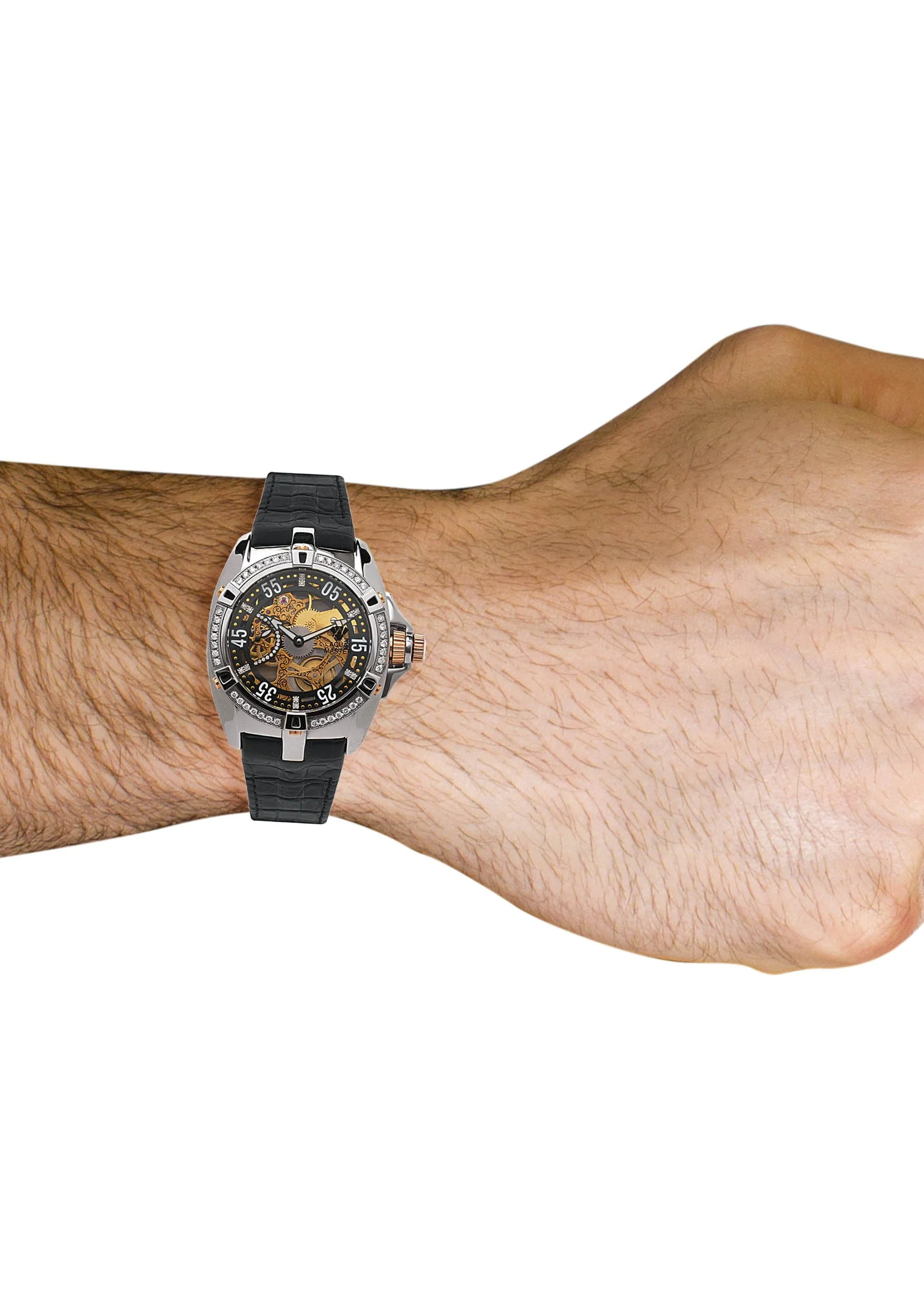 Mens White Gold Tone Diamond Watch | Appx. 1.5 Carats - Image 2