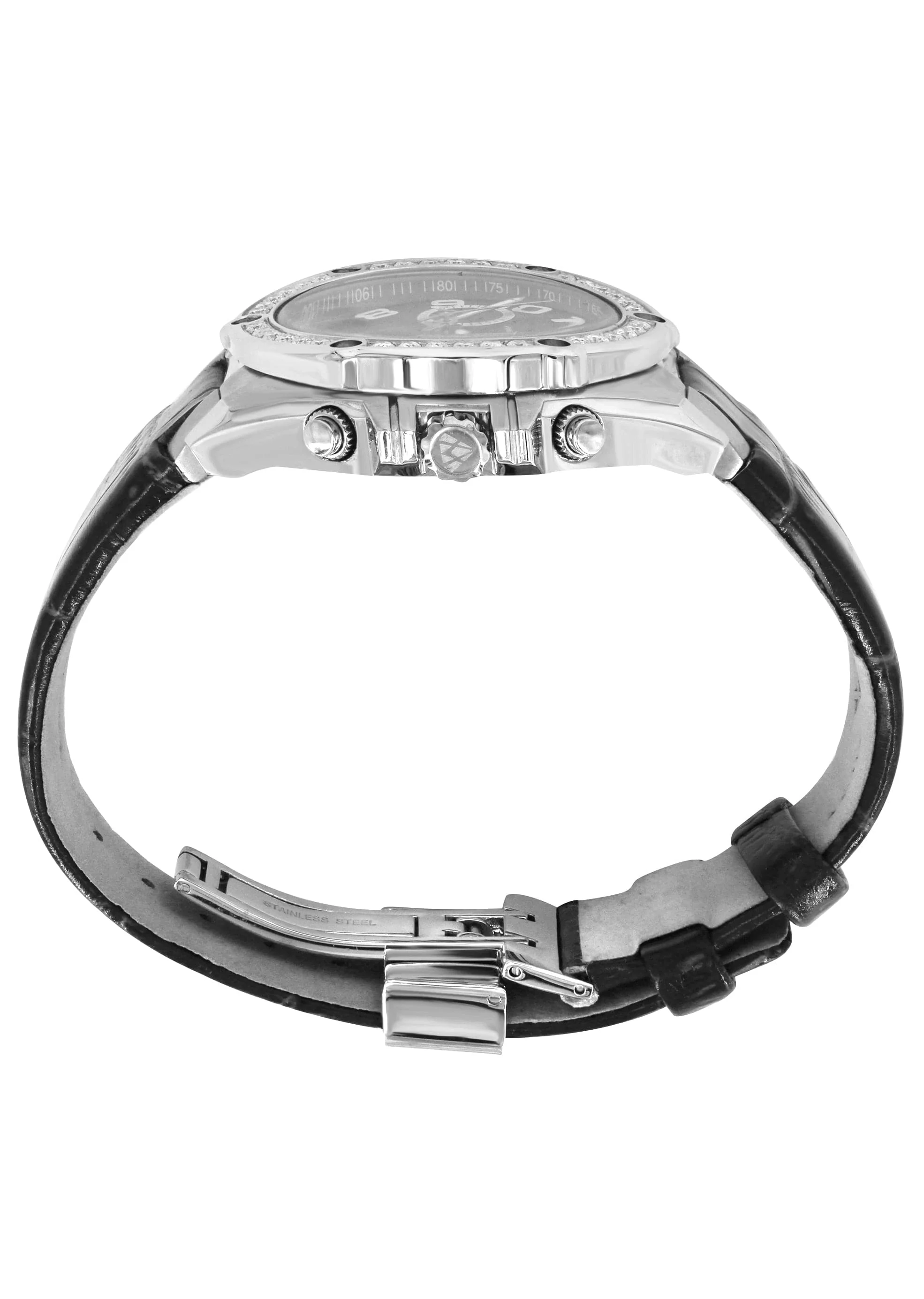Mens White Gold Tone Diamond Watch | Appx. 1.7 Carats - Image 2