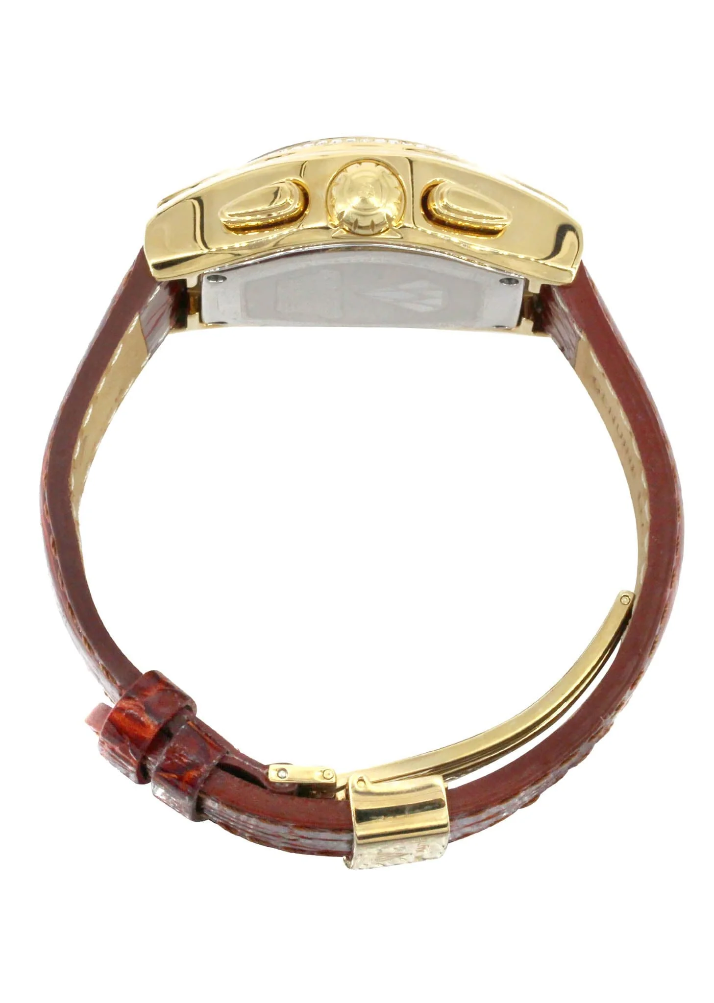 Mens Yellow Gold Tone Diamond Watch | Appx. 1.25 Carats - Image 3