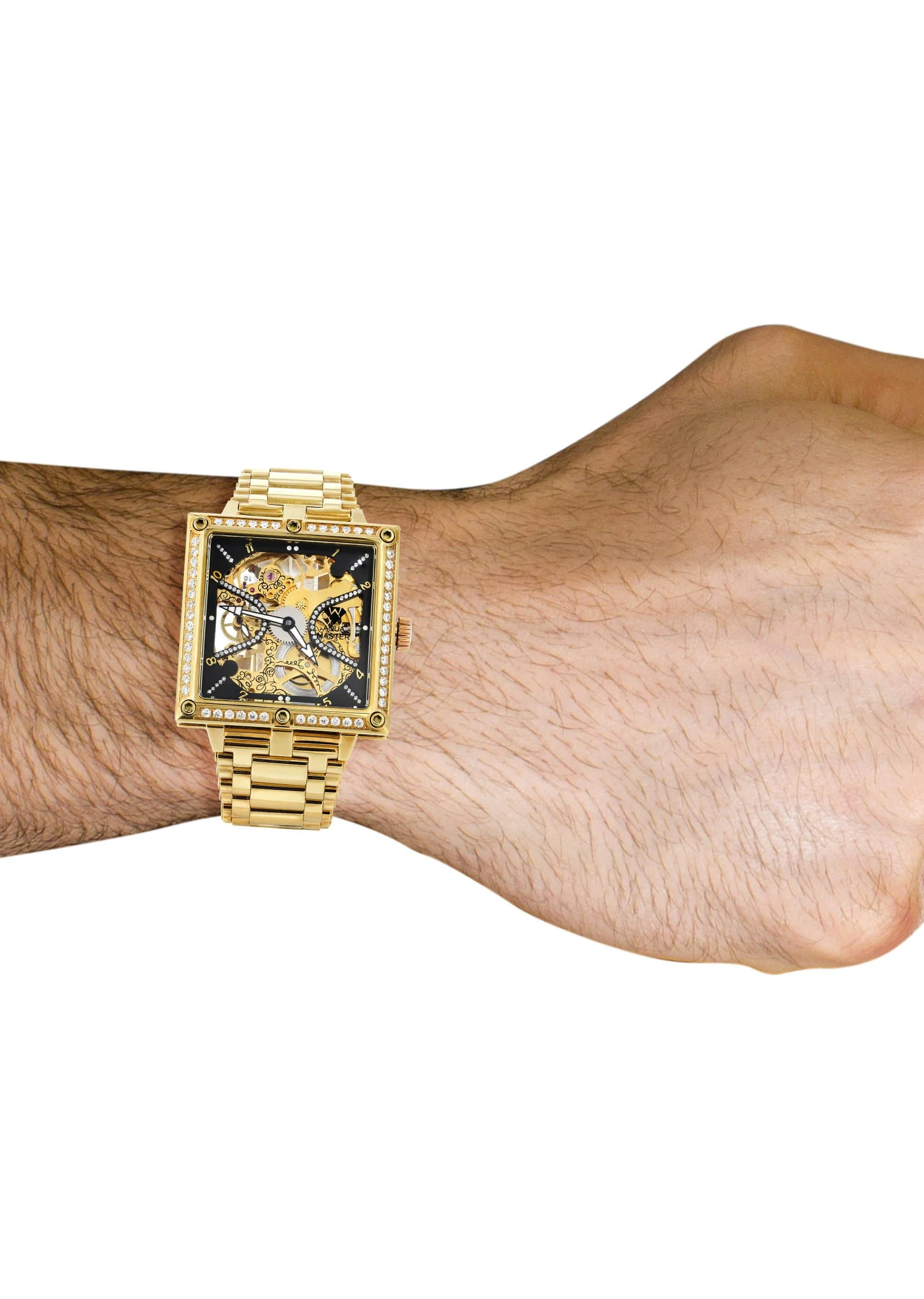 Mens Yellow Gold Tone Diamond Watch | Appx. 2.5 Carats - Image 2