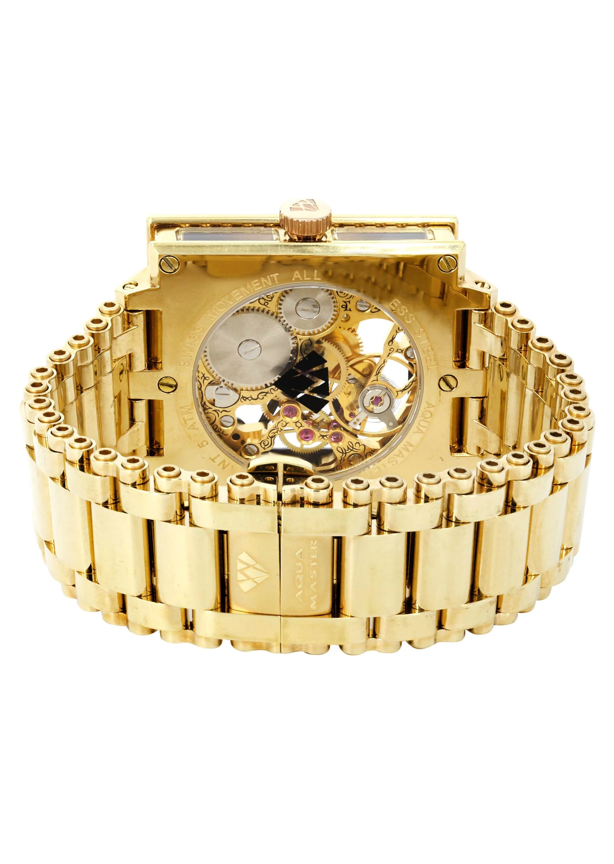 Mens Yellow Gold Tone Diamond Watch | Appx. 2.5 Carats - Image 3