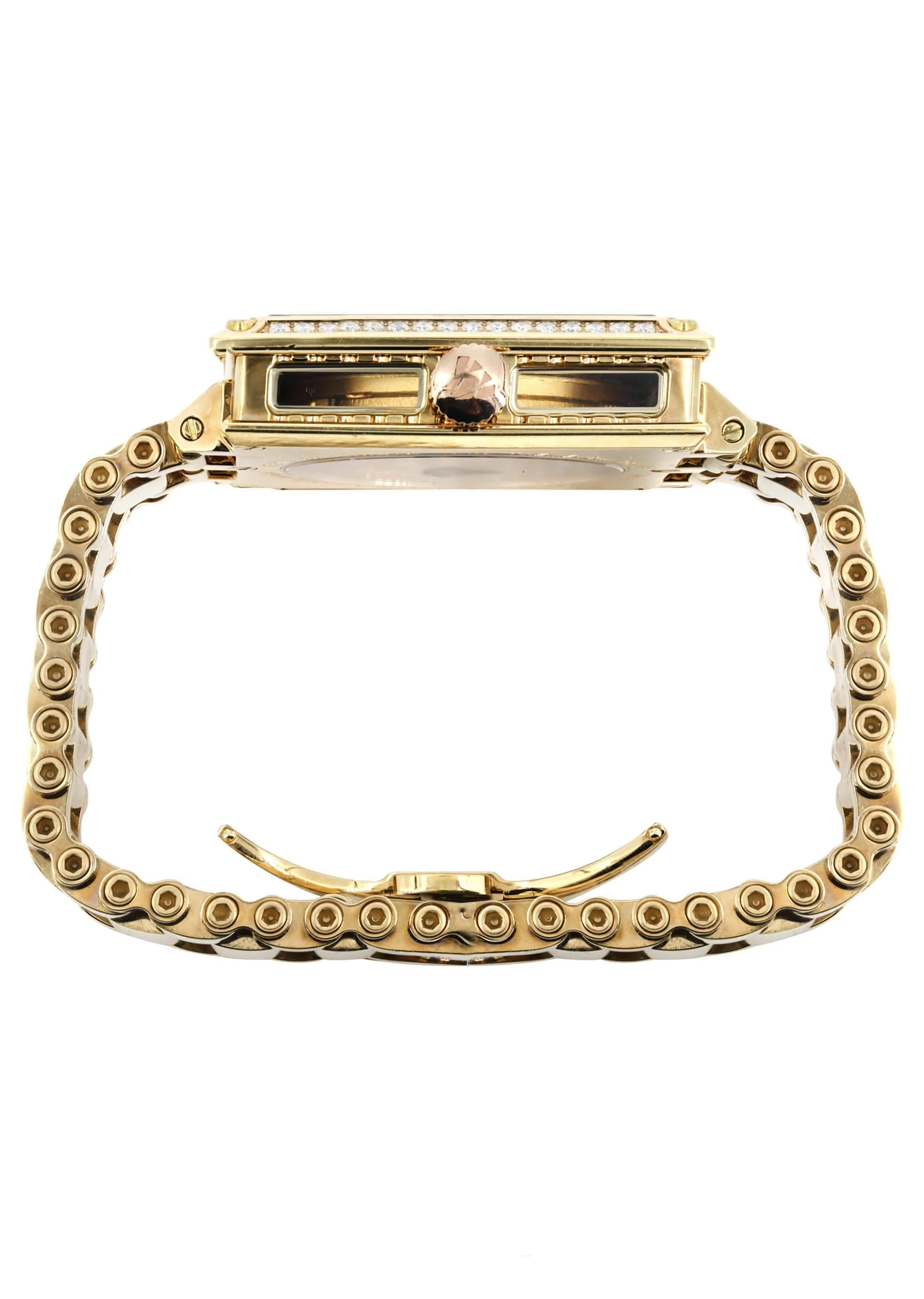 Mens Yellow Gold Tone Diamond Watch | Appx. 2.5 Carats - Image 4
