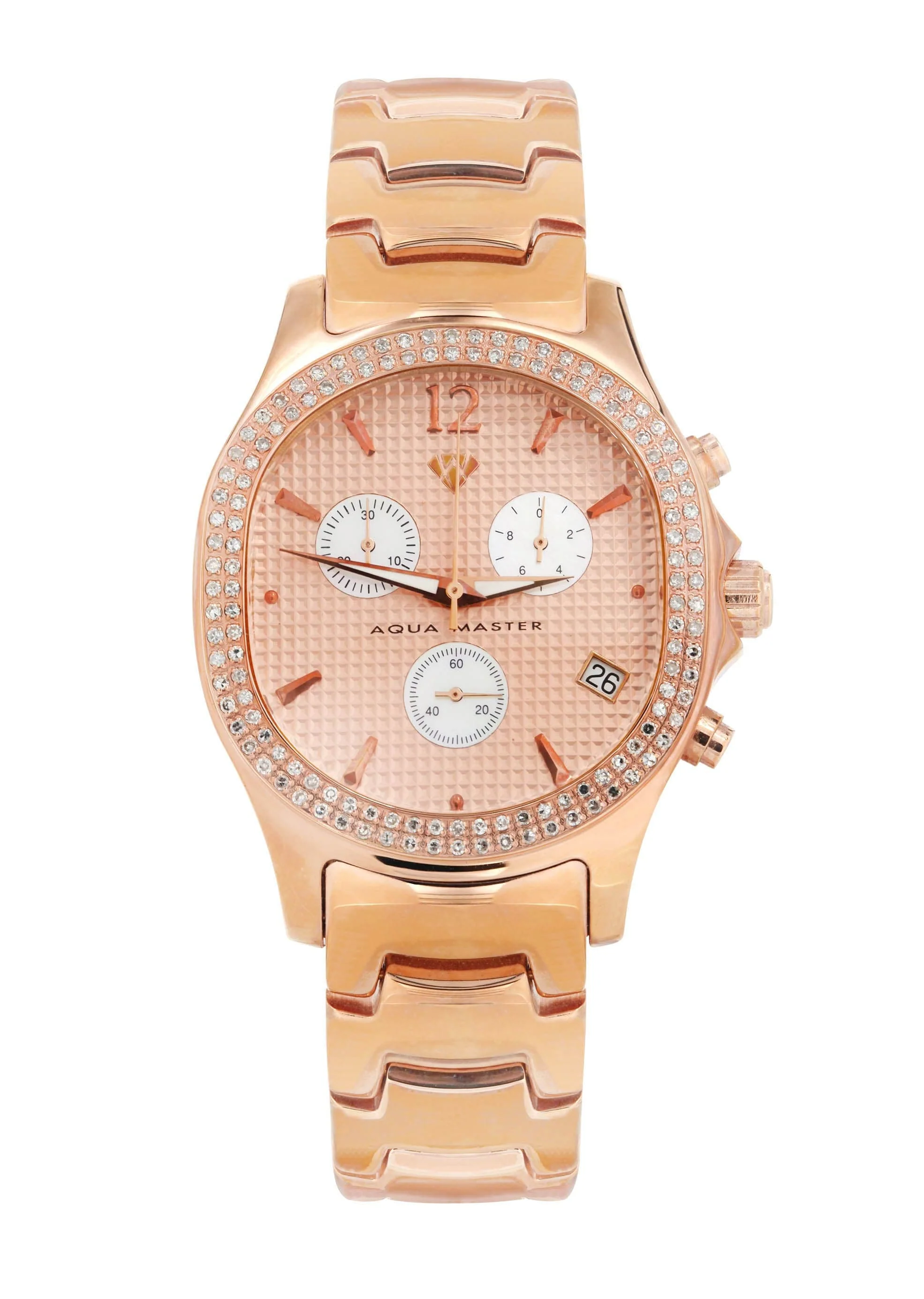 Mens Yellow Rose Tone Diamond Watch | Appx. 1.5 Carats