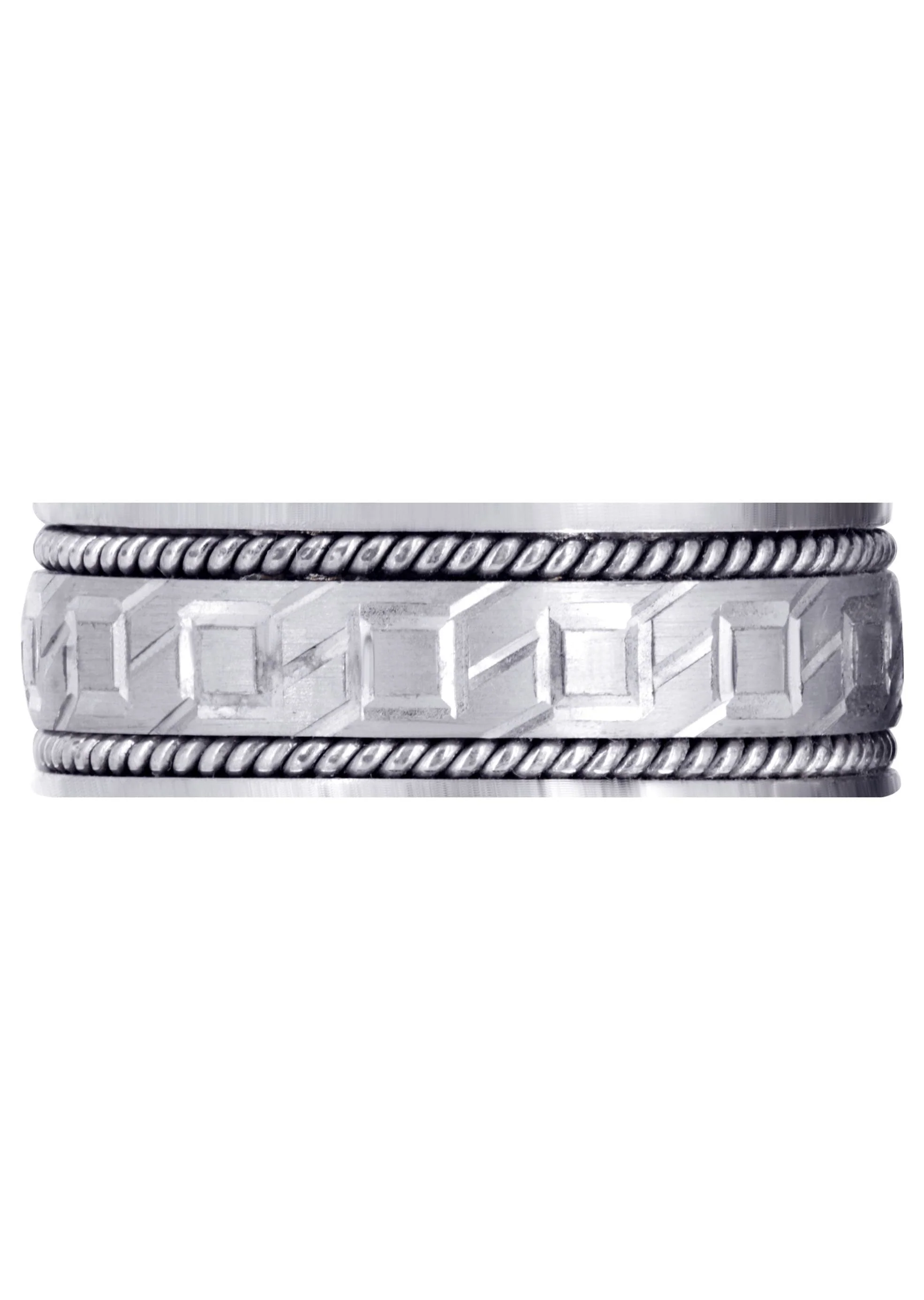 Modern Mens Wedding Band | Satin Finish (Lorenzo) - Image 2