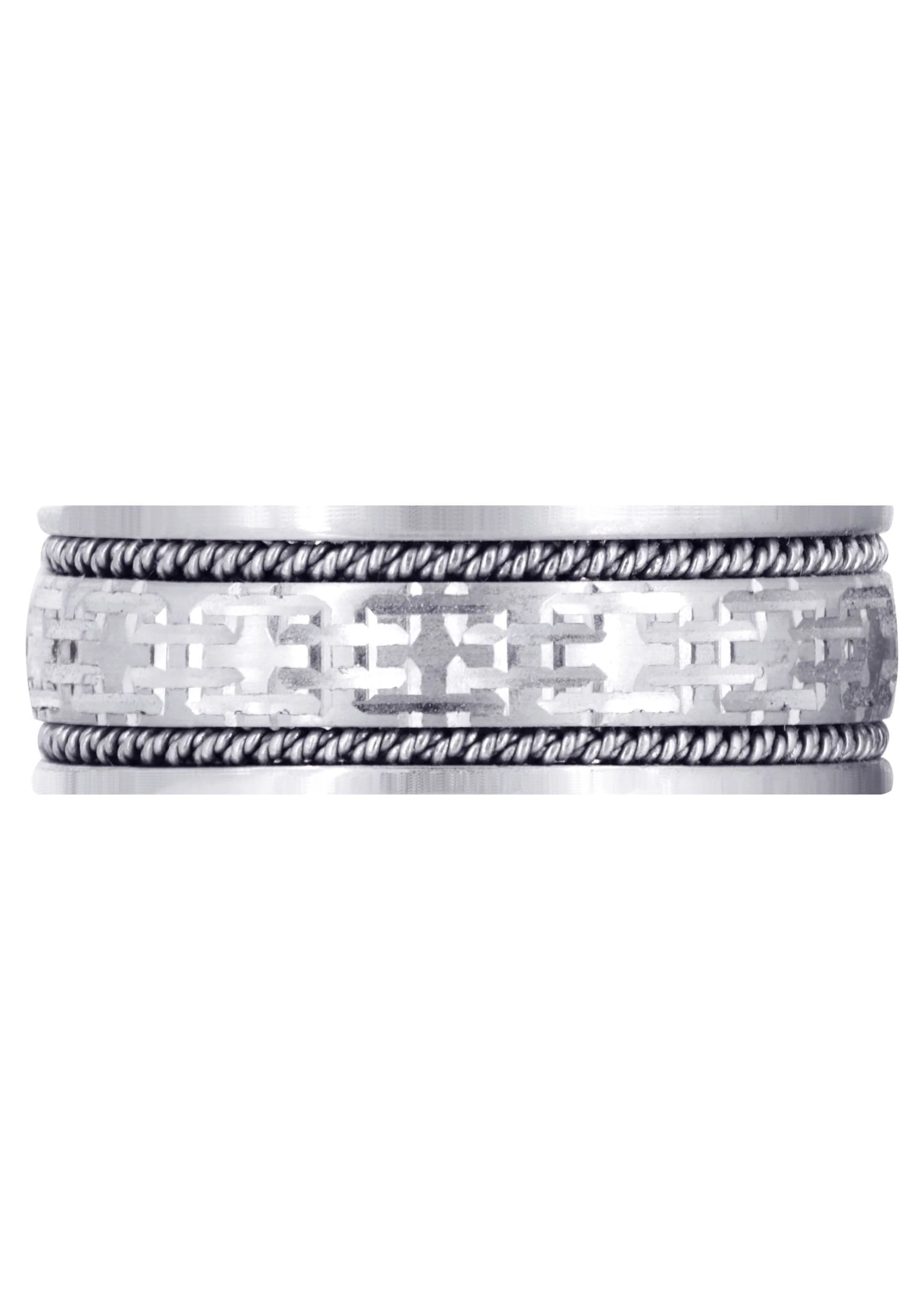Modern Mens Wedding Band | Satin Finish (Omar) - Image 2