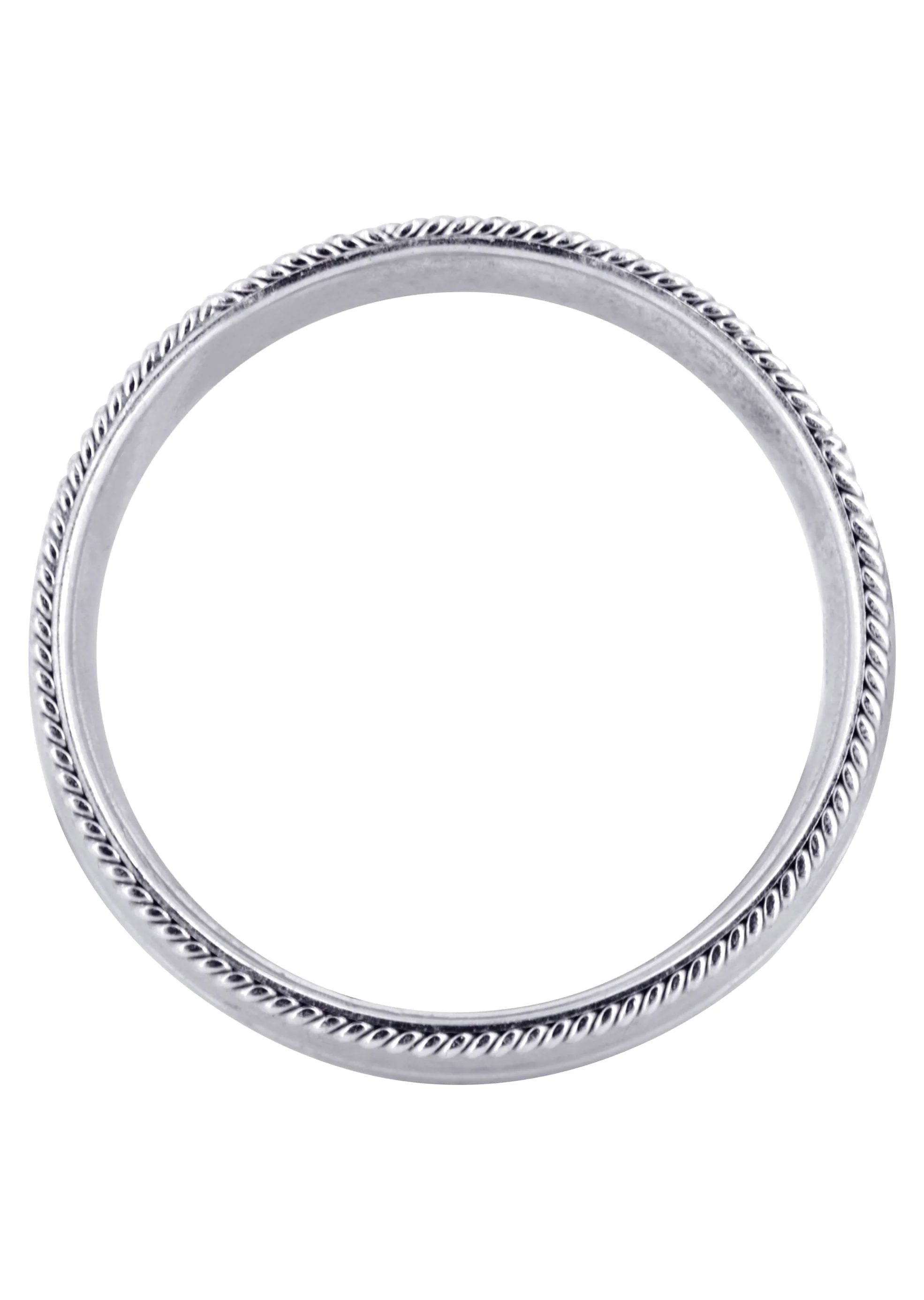 Modern Mens Wedding Band | Satin / High Polish Finish (Kaleb) - Image 2