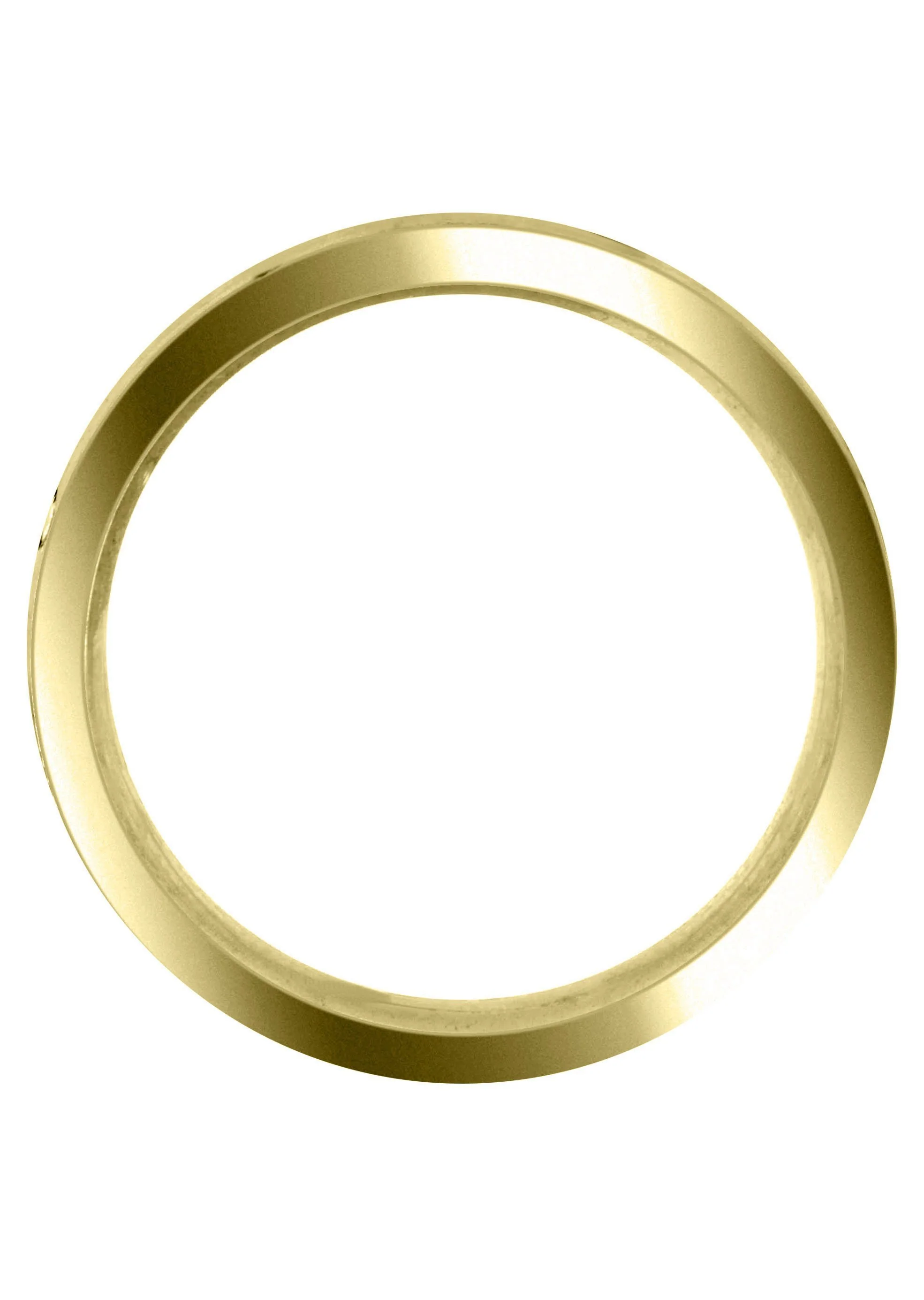 Yellow Gold Modern Mens Wedding Band | Satin Finish (Lorenzo) - Image 3