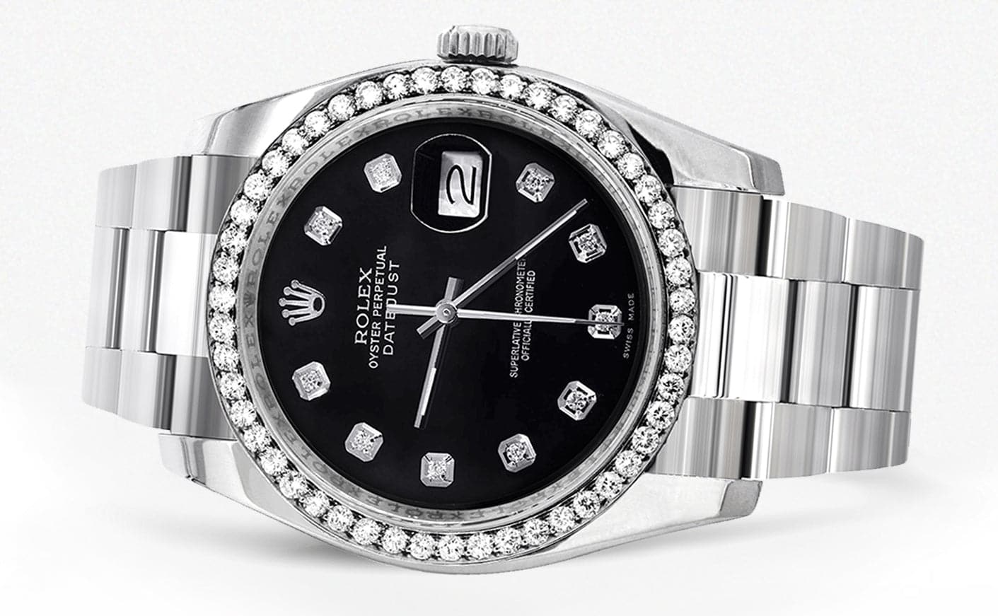 116200 | Rolex Datejust Watch | 36Mm | Black Dial | Oyster Band - Image 2