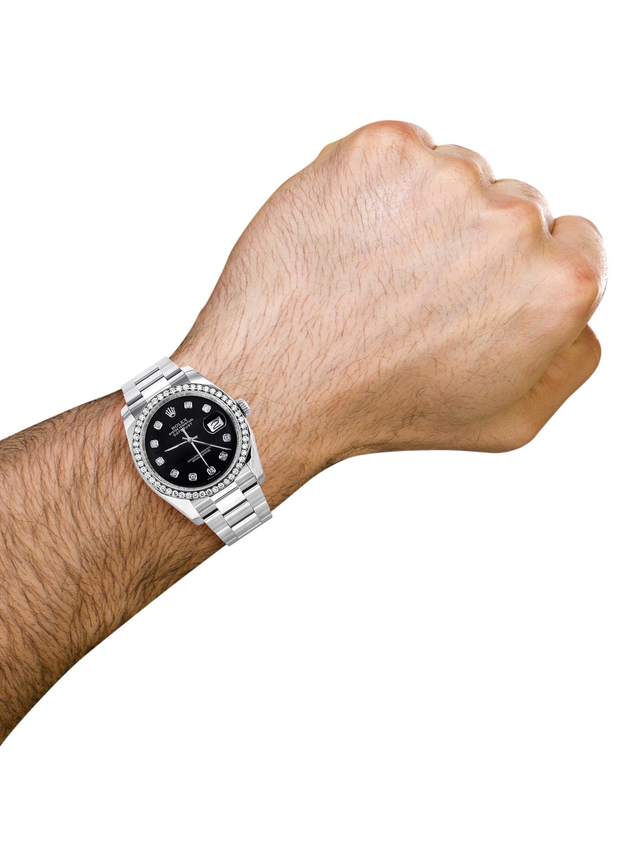116200 | Rolex Datejust Watch | 36Mm | Black Dial | Oyster Band - Image 3