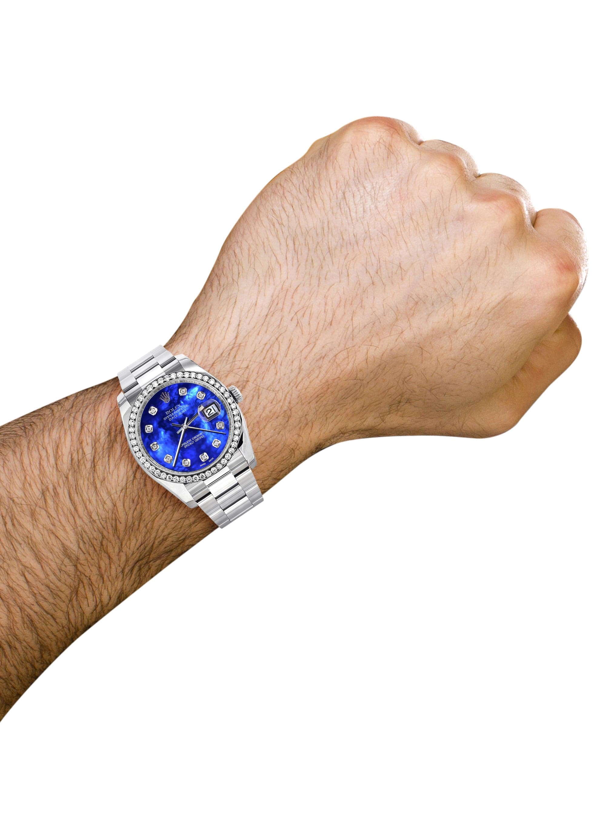 116200 | Rolex Datejust Watch | 36Mm | Blue Mother Of Pearl Dial | Oyster Band - Image 6