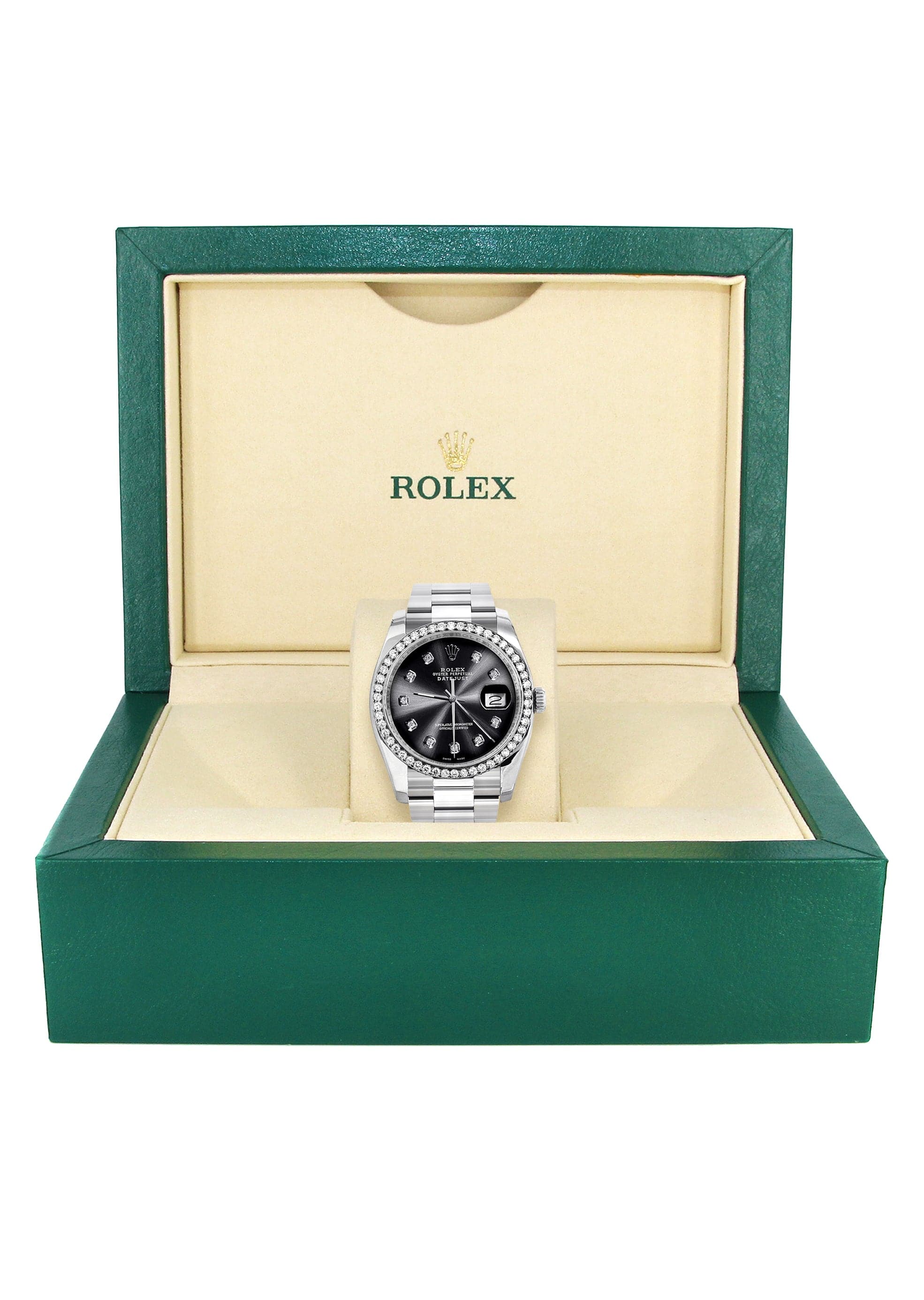 116200 | Rolex Datejust Watch | 36Mm | Chrome Dial | Oyster Band - Image 4