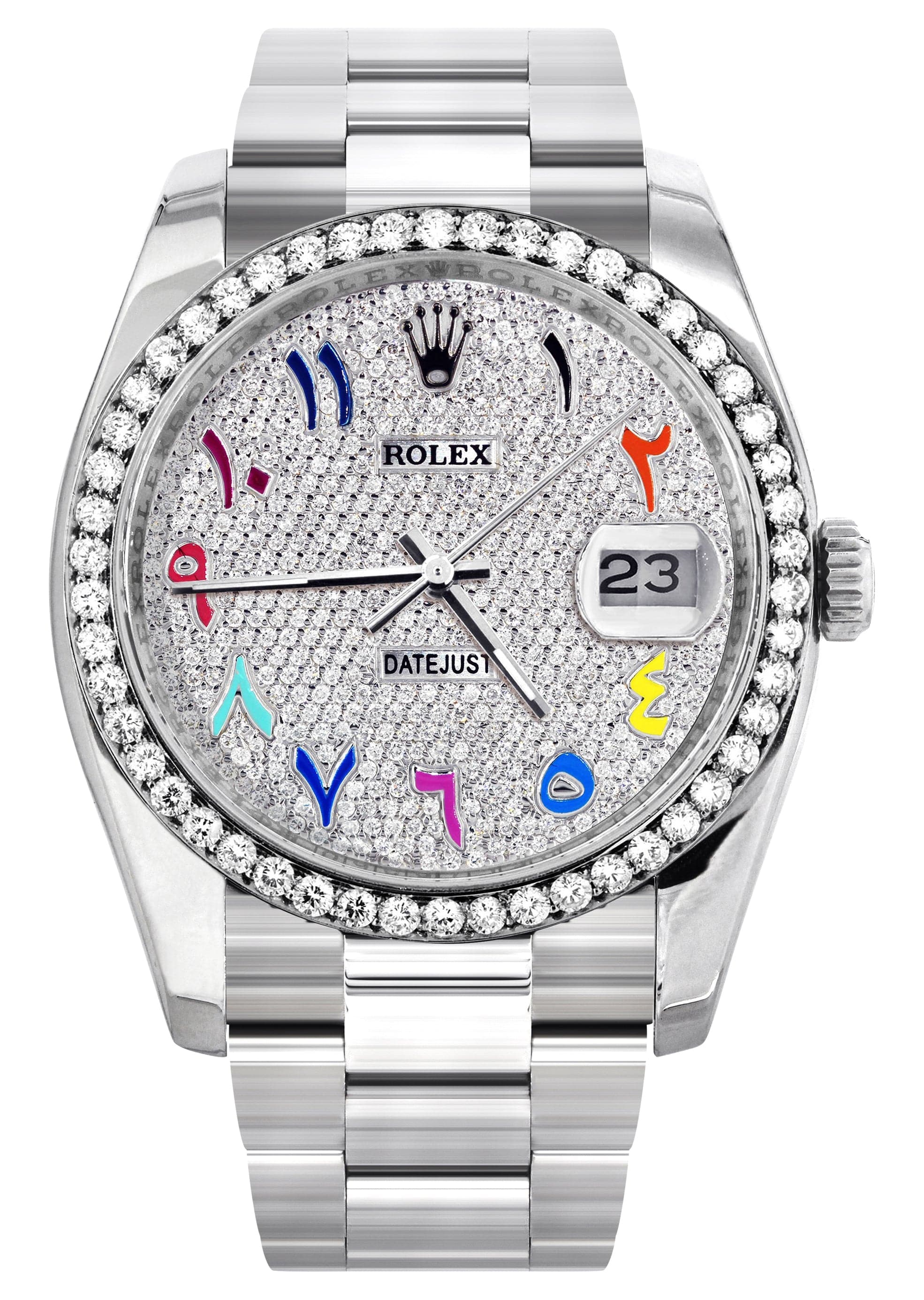 116200 | Rolex Datejust Watch | 36Mm | Color Arabic Dial | Oyster Band