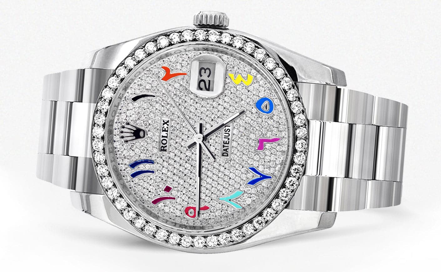 116200 | Rolex Datejust Watch | 36Mm | Color Arabic Dial | Oyster Band - Image 2