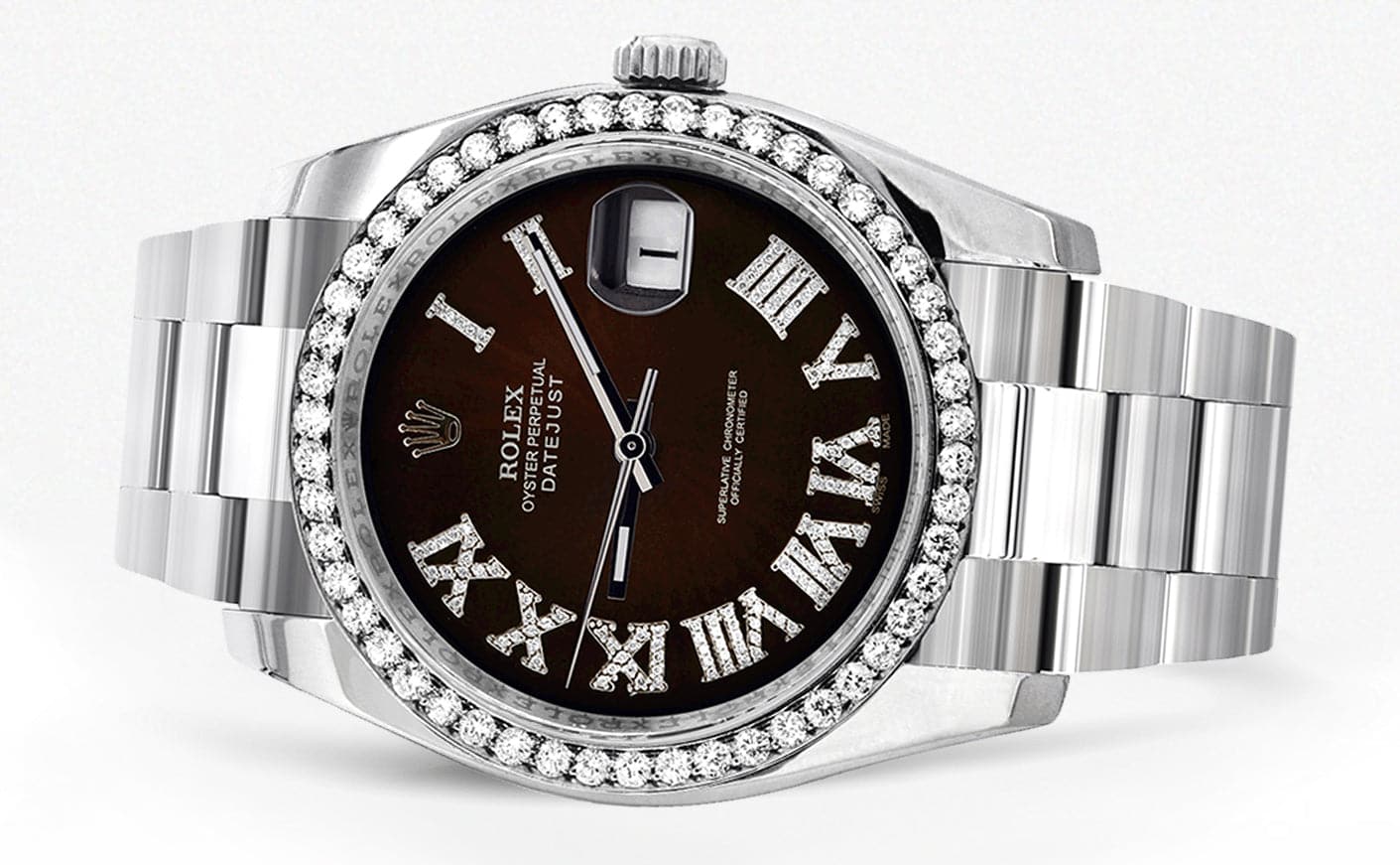 116200 | Rolex Datejust Watch | 36Mm | Dark Brown Roman Dial | Oyster Band - Image 2