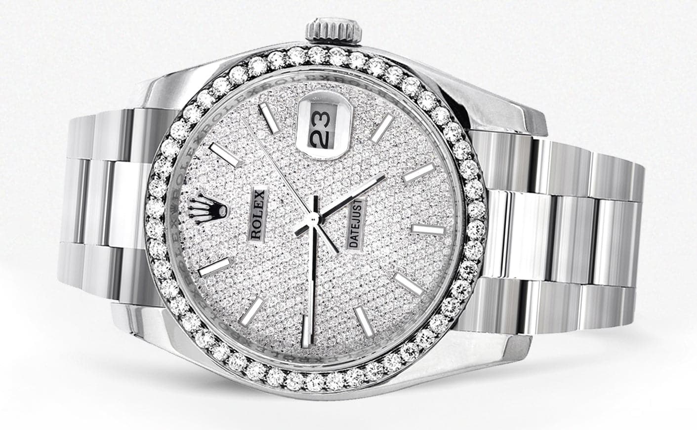 116200 | Rolex Datejust Watch | 36Mm | Full Diamond Dial | Oyster Band - Image 2