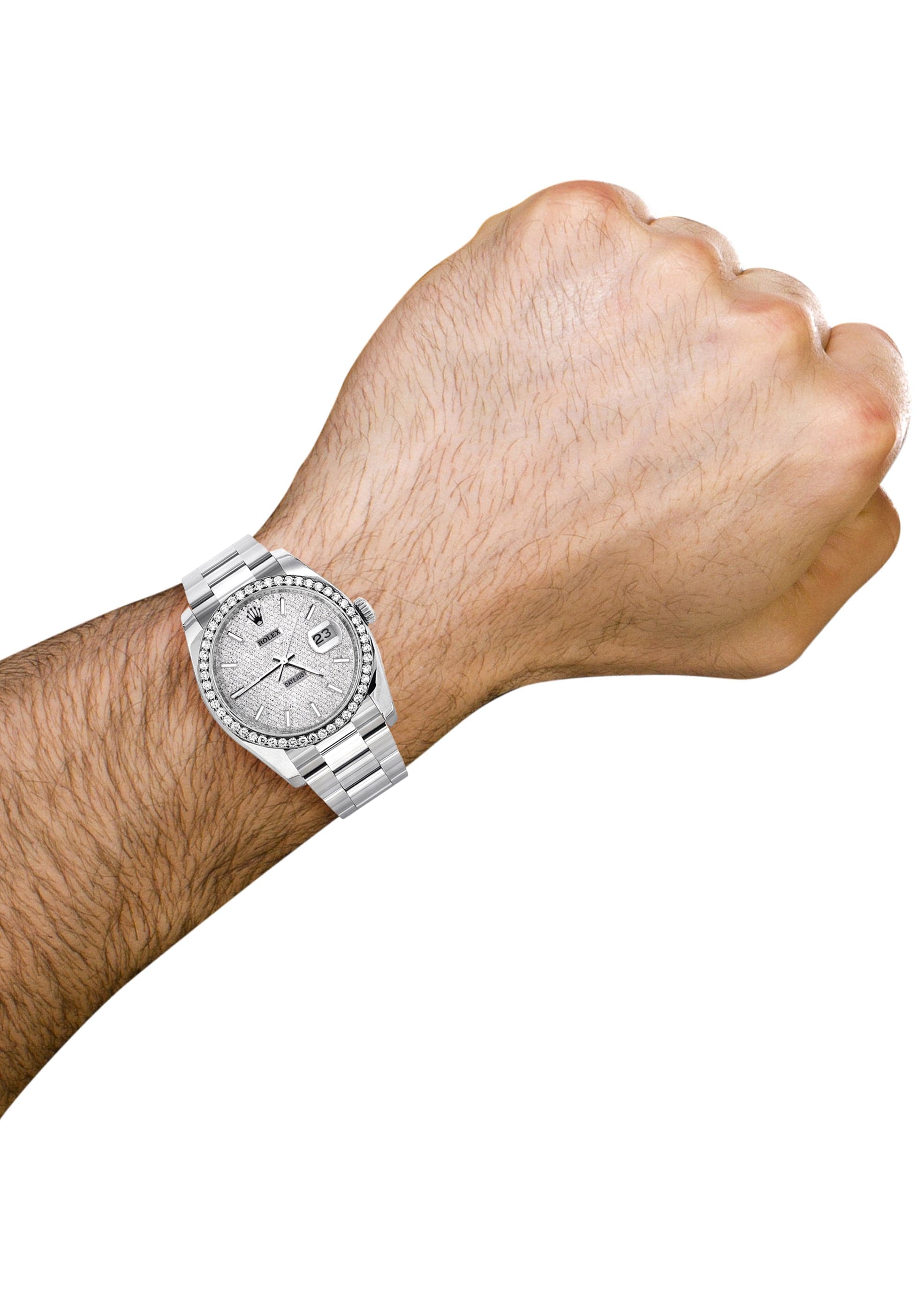 116200 | Rolex Datejust Watch | 36Mm | Full Diamond Dial | Oyster Band - Image 4