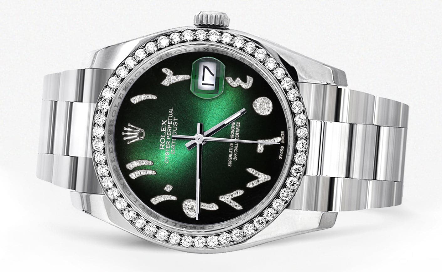 116200 | Rolex Datejust Watch | 36Mm | Green Black Arabic Dial | Oyster Band - Image 2