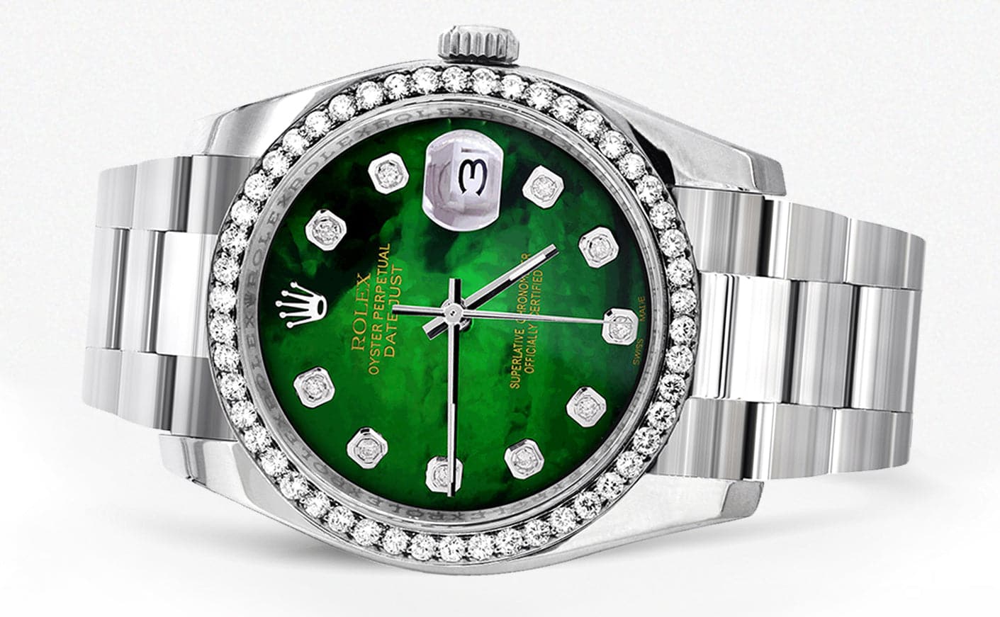 116200 | Rolex Datejust Watch | 36Mm | Green Mother of Pearl Dial | Oyster Band - Image 2