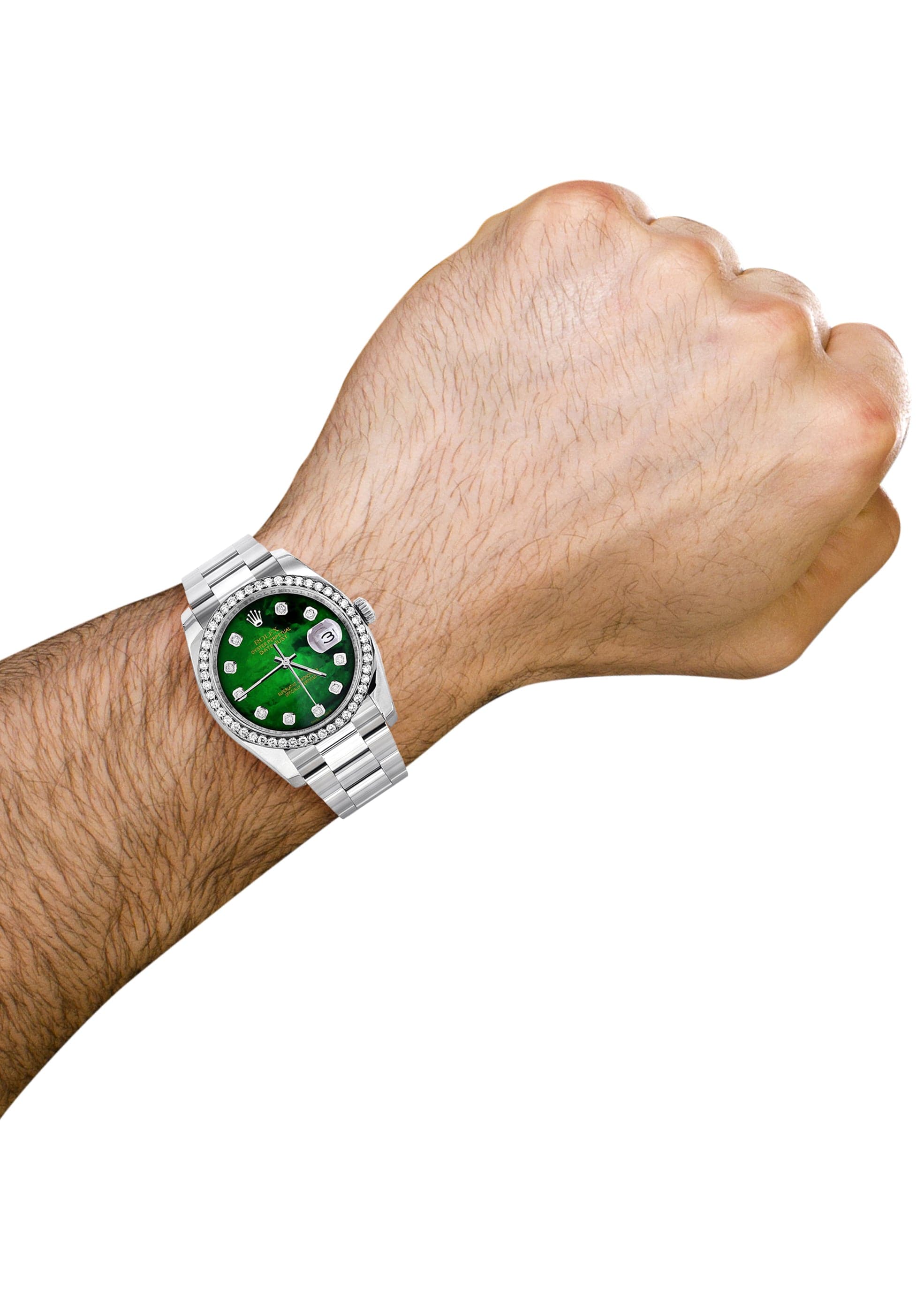 116200 | Rolex Datejust Watch | 36Mm | Green Mother of Pearl Dial | Oyster Band - Image 3