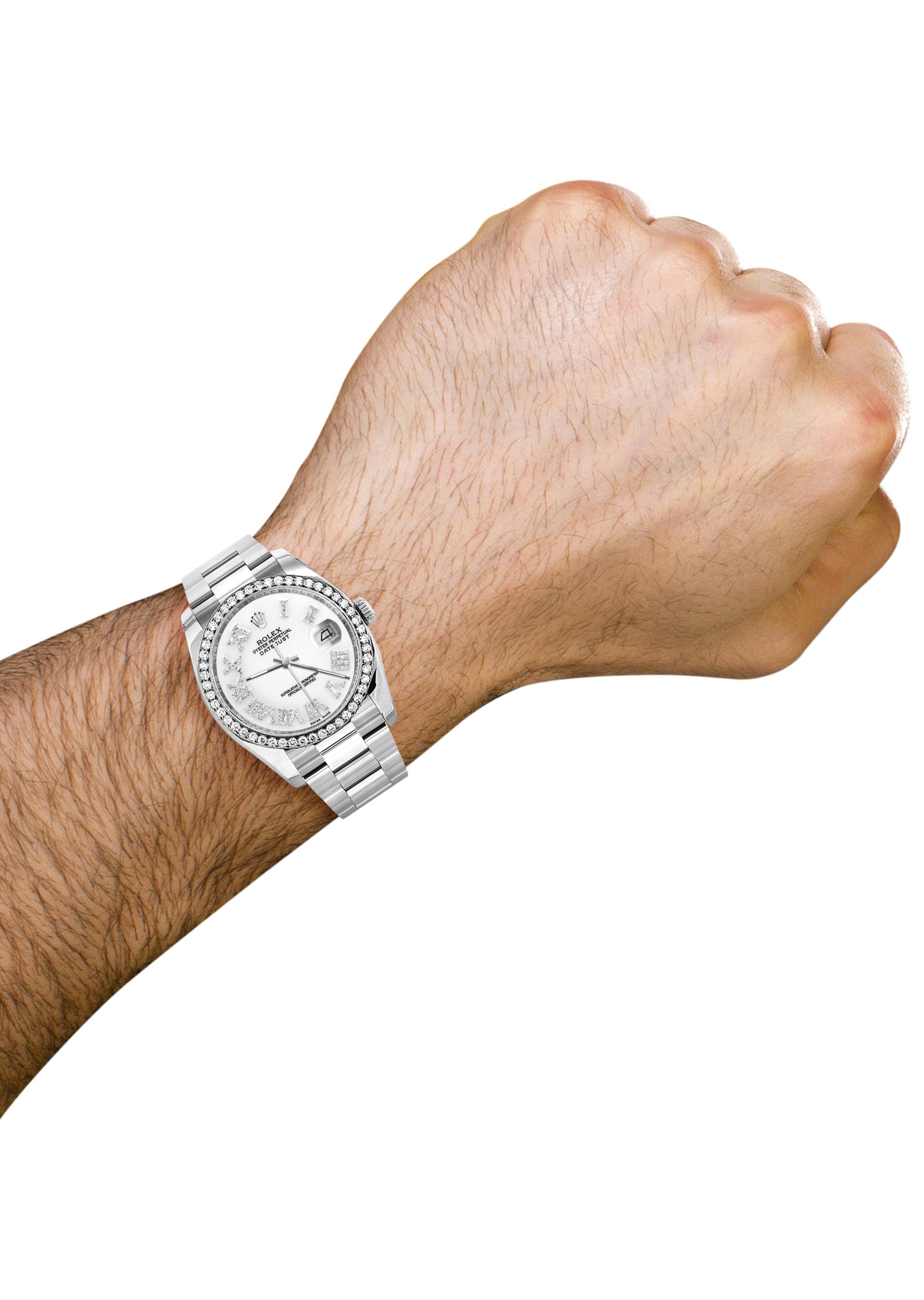 116200 | Rolex Datejust Watch | 36Mm | White Roman Dial | Oyster Band - Image 5