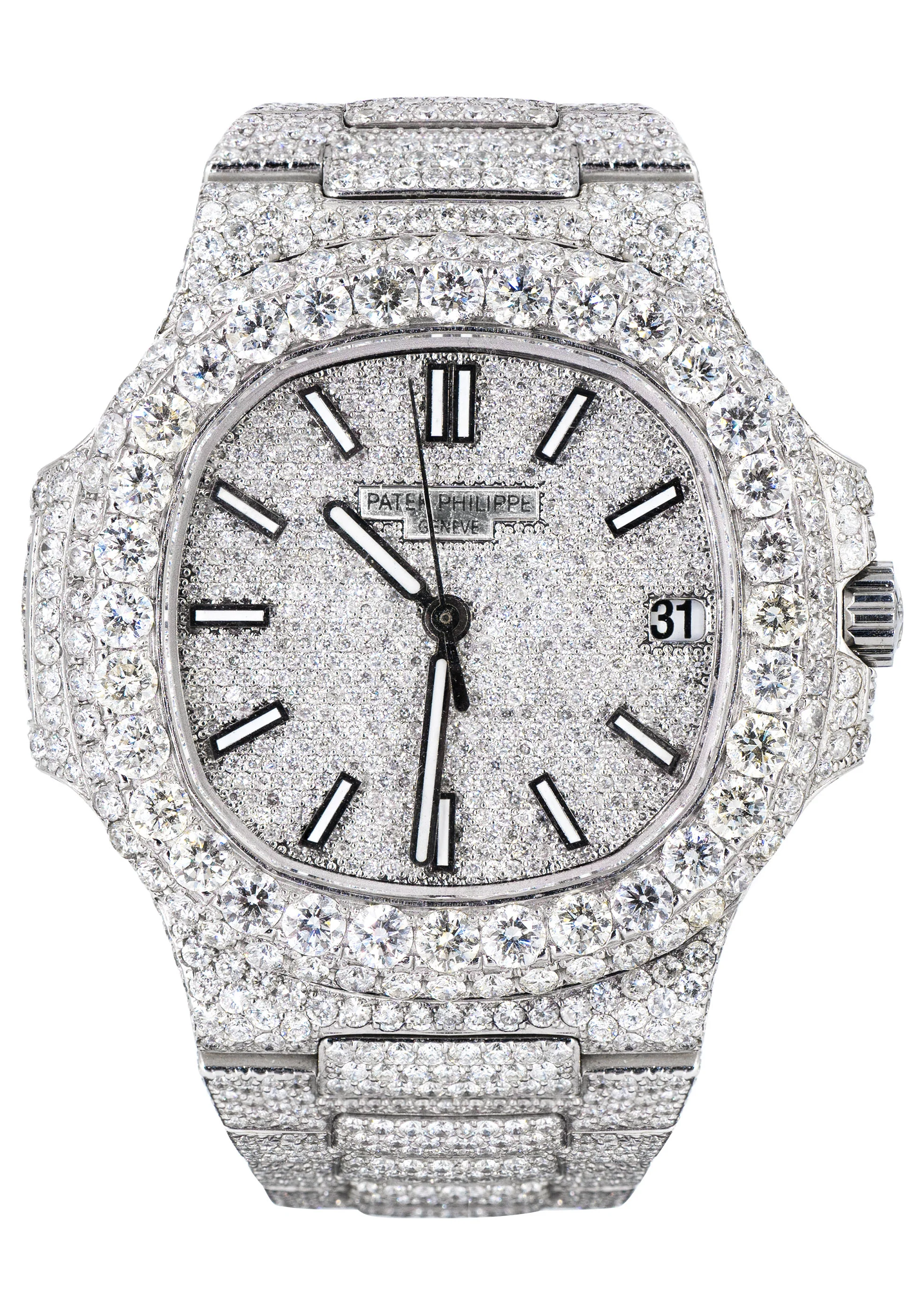 Patek Philippe Nautilus 5711 | Fully Iced Out | 22 Carats | 40 MM | Stainless Steel - Image 5