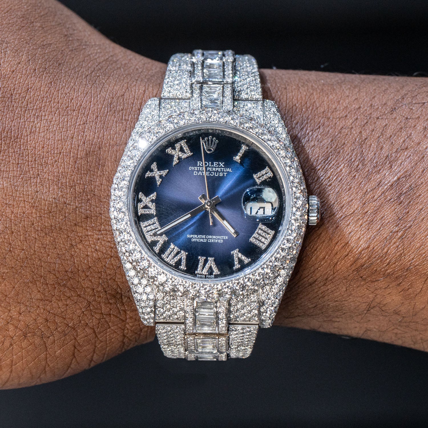 Rolex Datejust 41 MM | Diamond Baguette & Round Iced Out | 40 Carats - Image 2