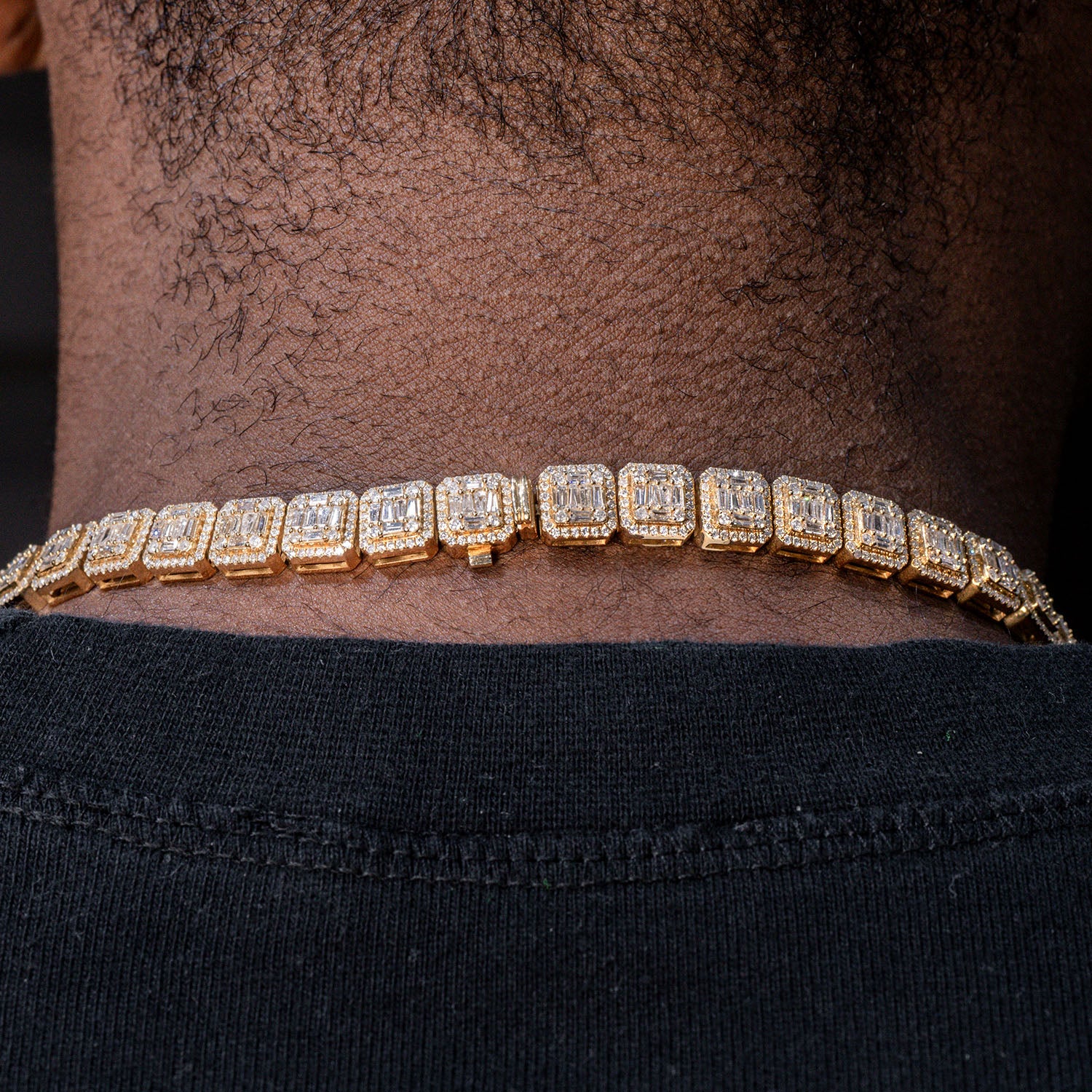 High End Jewelry - Diamond Baguette Tennis Iced Out Chain - Image 4