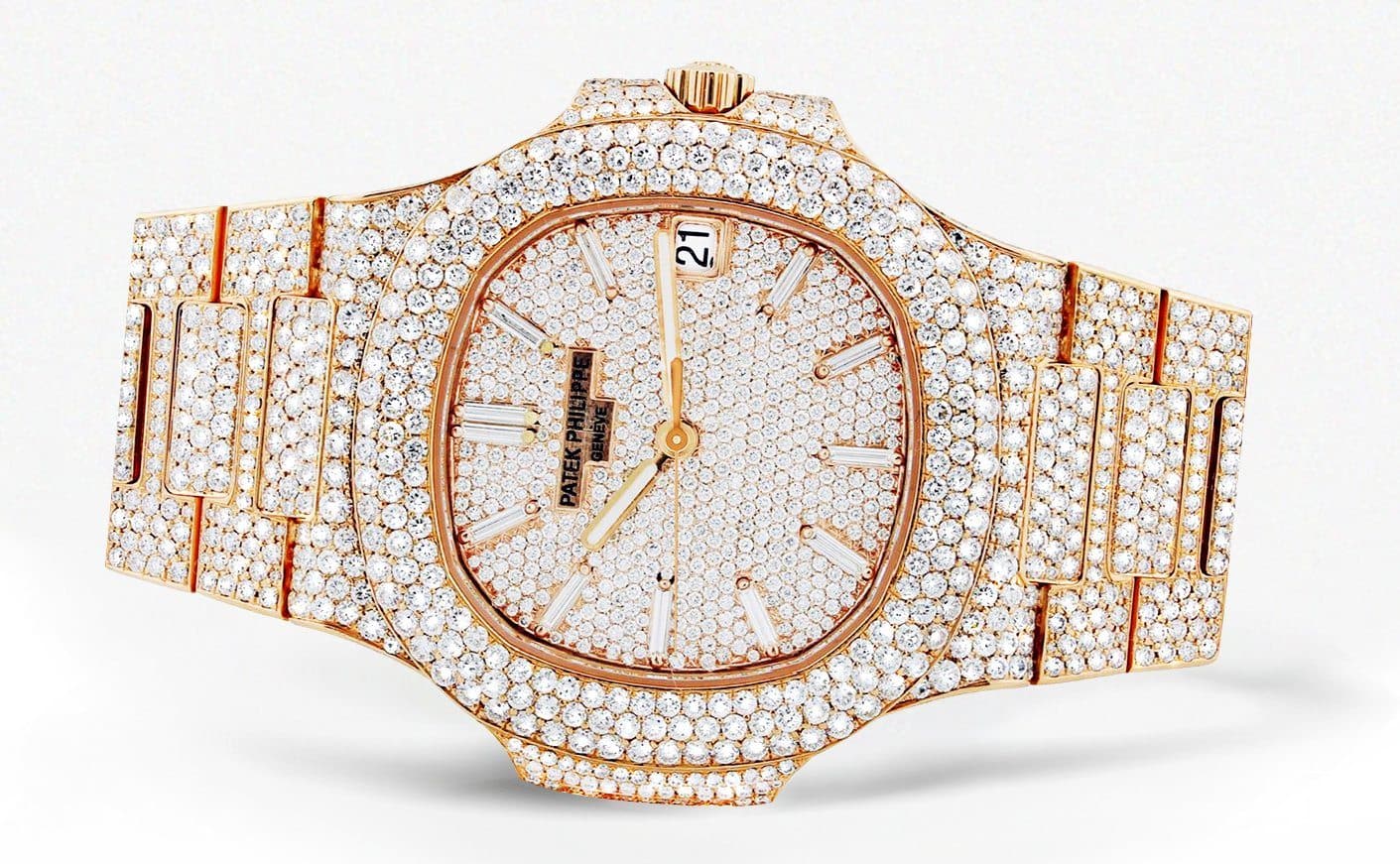Diamond Patek Philippe Nautilus | 18K Rose Gold - Image 4