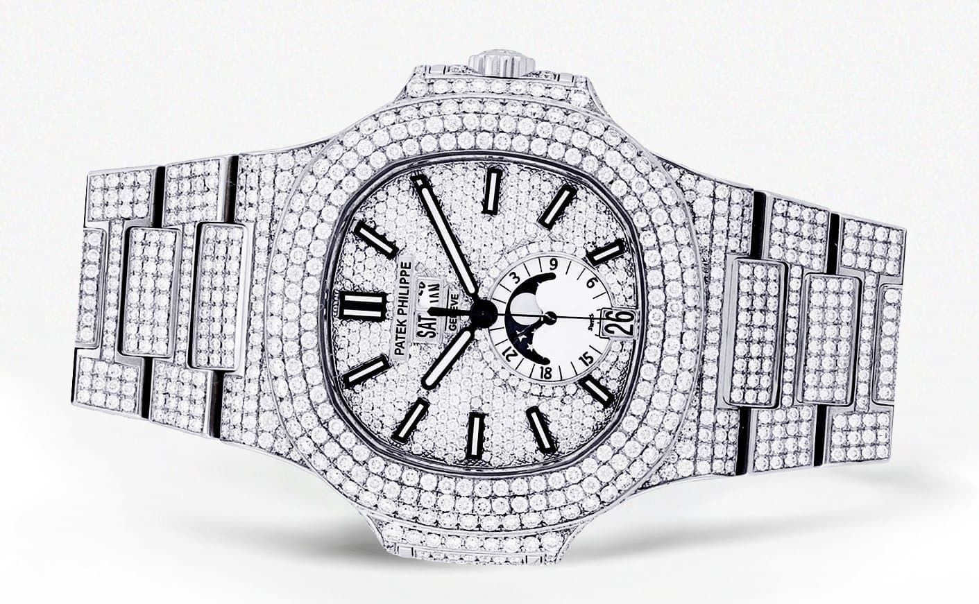Diamond Patek Philippe Nautilus | Stainless Steel - Image 4