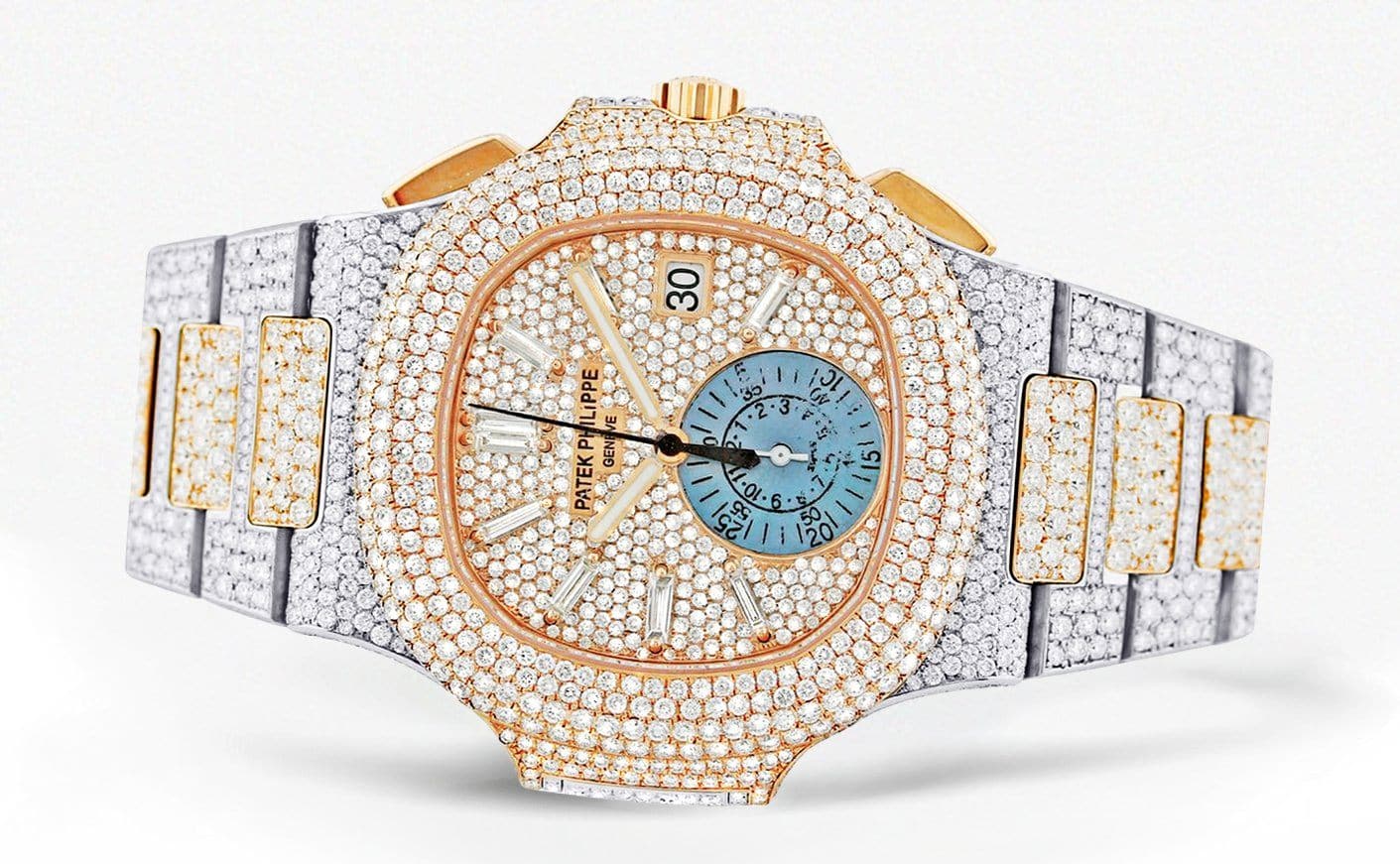 Diamond Patek Philippe Nautilus | Two Tone - Image 2