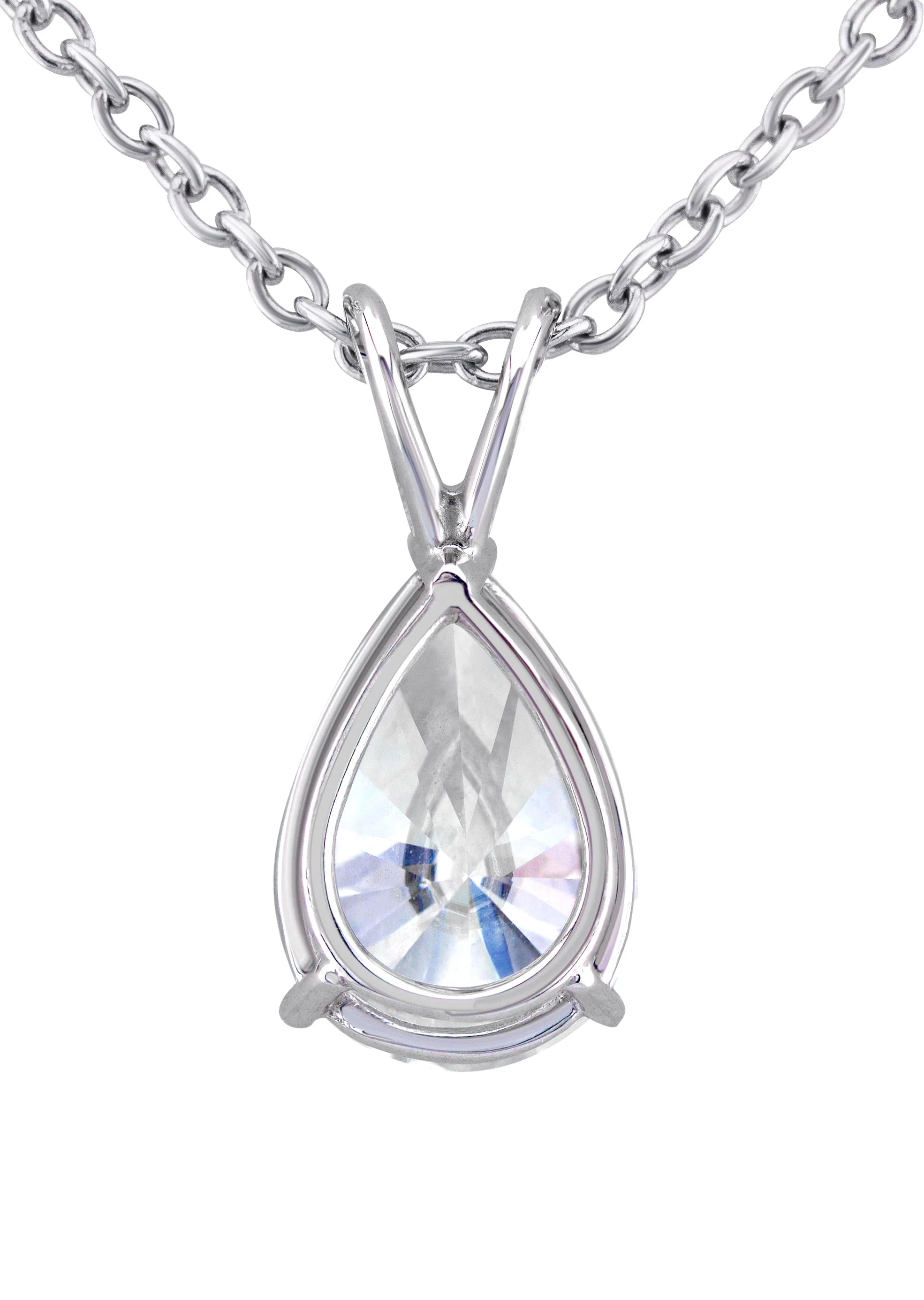Women Jewelry - Diamond Necklace For Women | Lab Grown Pear Diamond Solitaire Pendant - Image 2