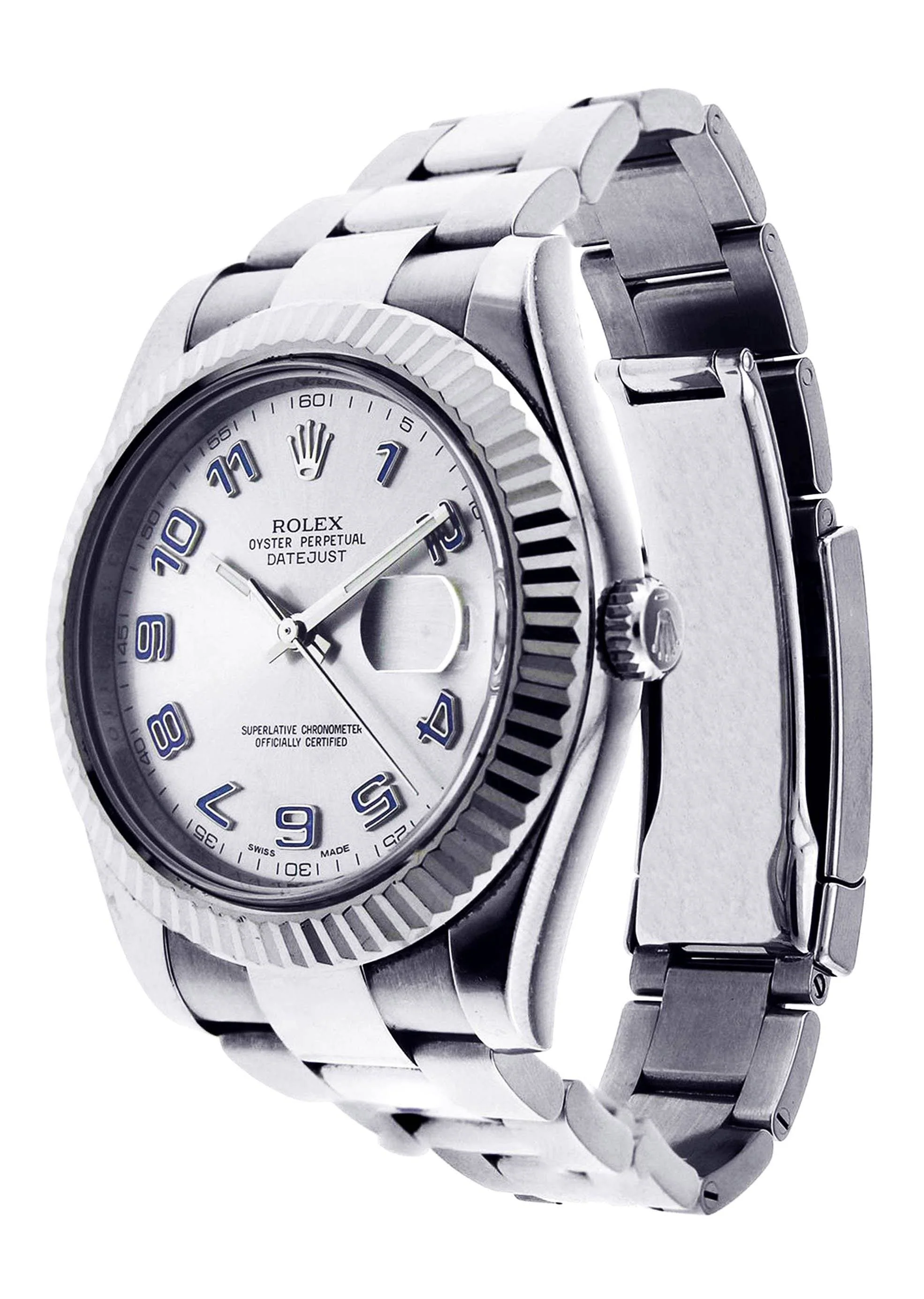 Rolex Datejust 2 | Stainless Steel |  18K White Gold Bezel | 41 Mm - Image 3
