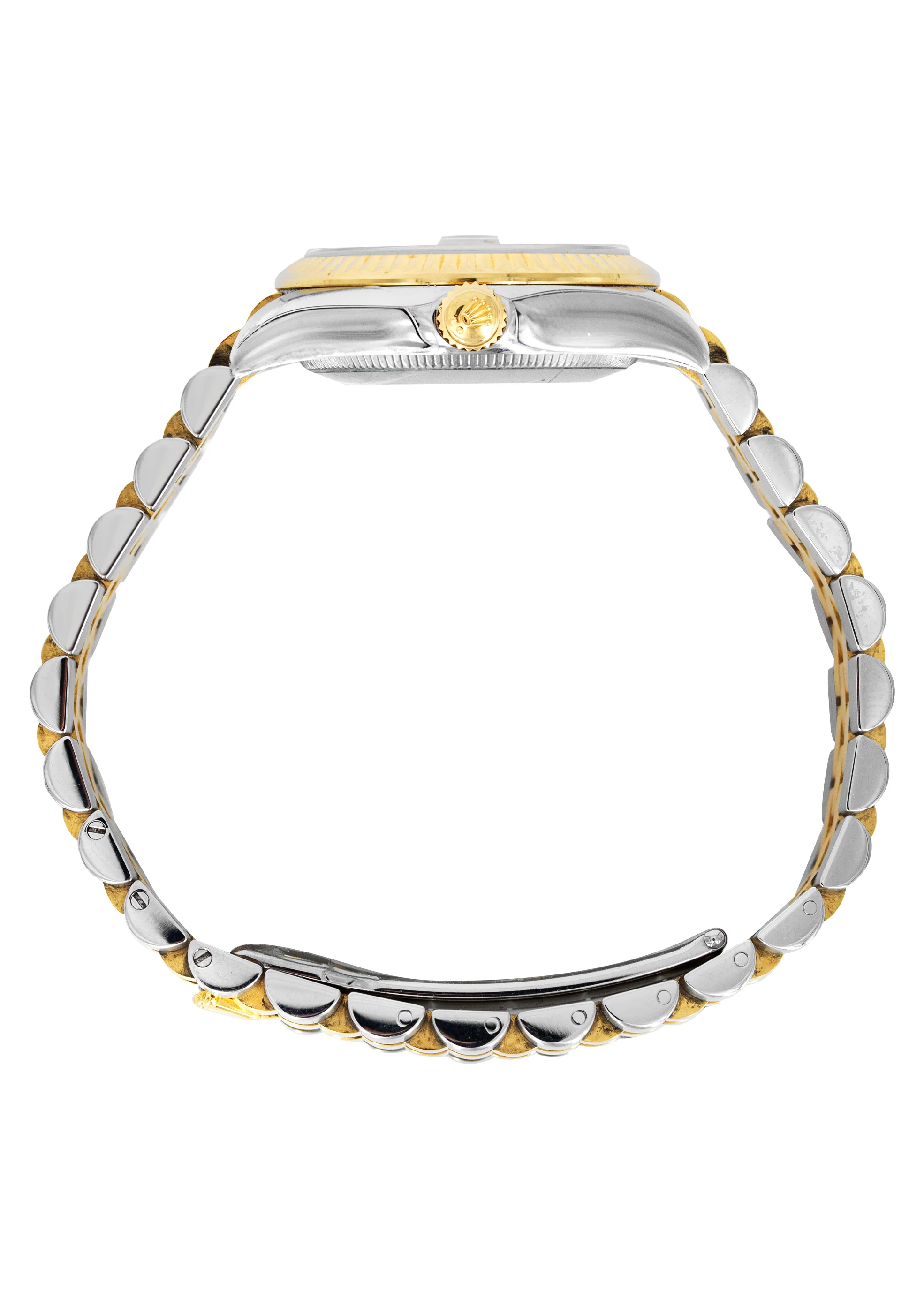 ROLEX DATEJUST 31 MM | JUBILEE BAND 18K GOLD & STEEL WATCH | 178273 | 18KYELLOW GOLD SMOOTH | GREY ROMAN - Image 3
