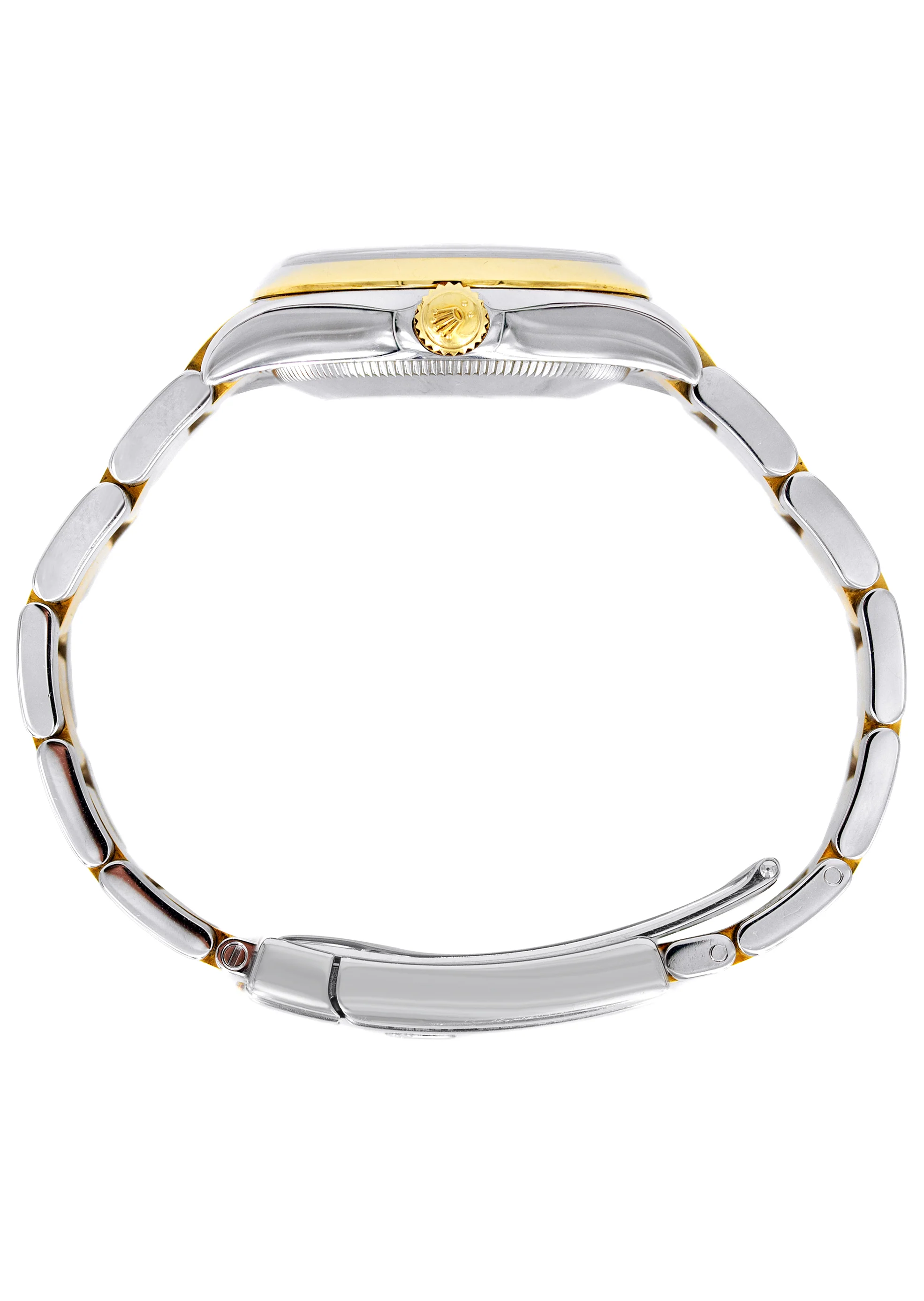 ROLEX DATEJUST 31 MM | OYSTER BAND 18K GOLD & STEEL WATCH | 178243| 18KYELLOW GOLD SMOOTH | WHITE ROMAN - Image 3