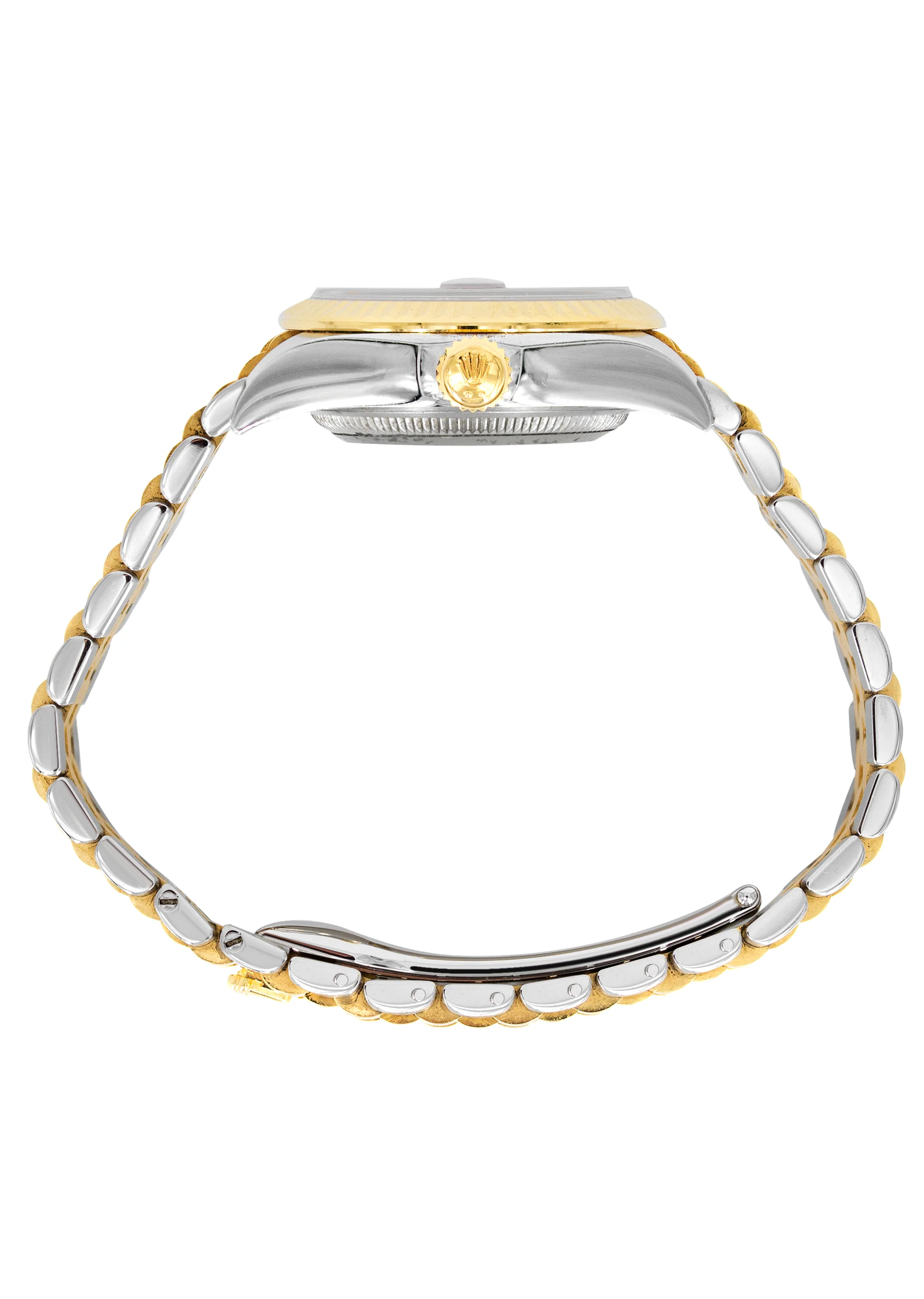 ROLEX DATEJUST 31 MM | JUBILEE BAND 18K GOLD & STEEL WATCH | 178273 | 18KYELLOW GOLD FLUTEDg | CHAMPAGNE DIAMOND - Image 3