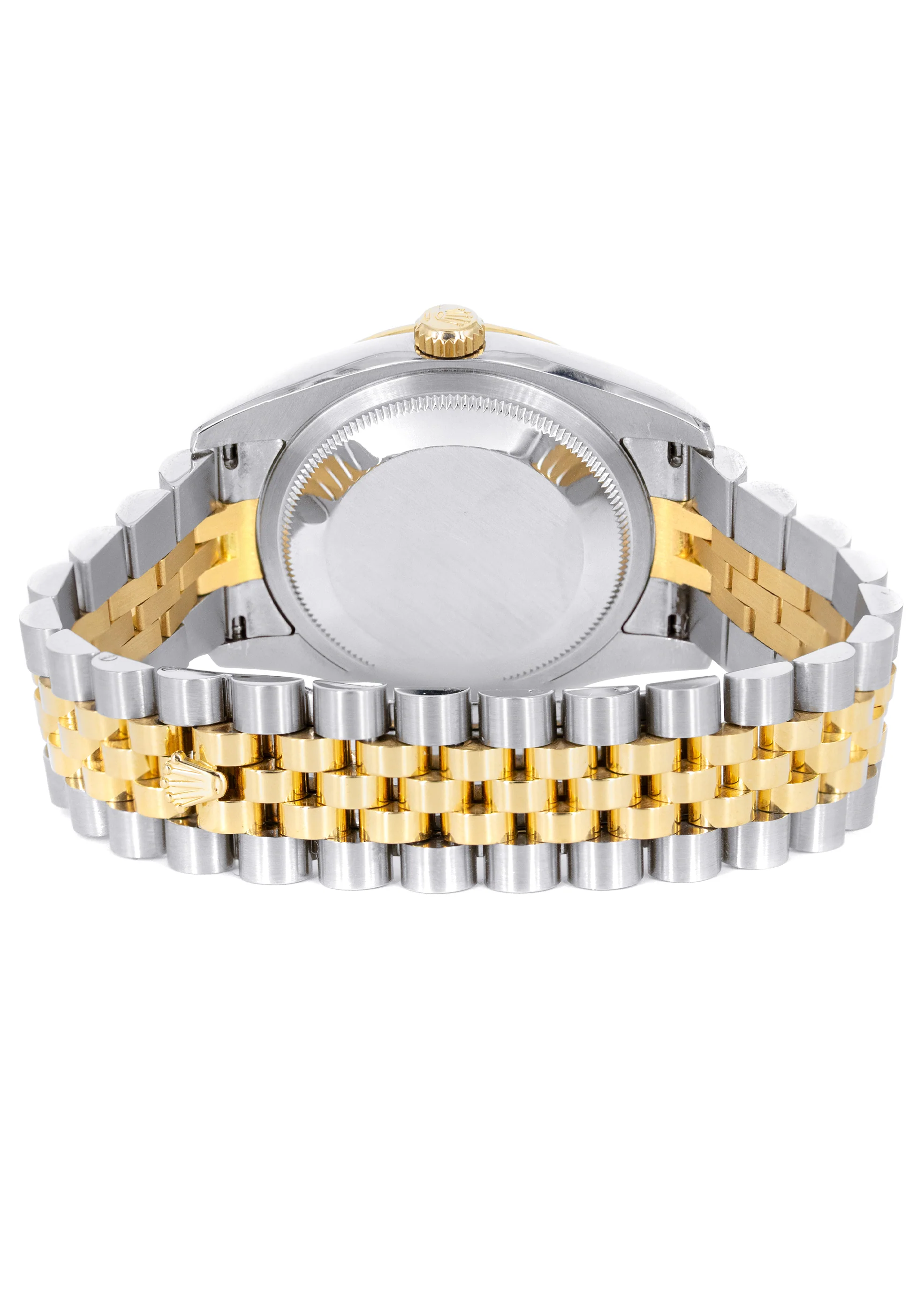 ROLEX DATEJUST 36 MM | JUBILEE BAND 18K GOLD & STEEL WATCH | 116243 | FACTORY DIAMOND BEZEL | WHITE ROMAN - Image 2