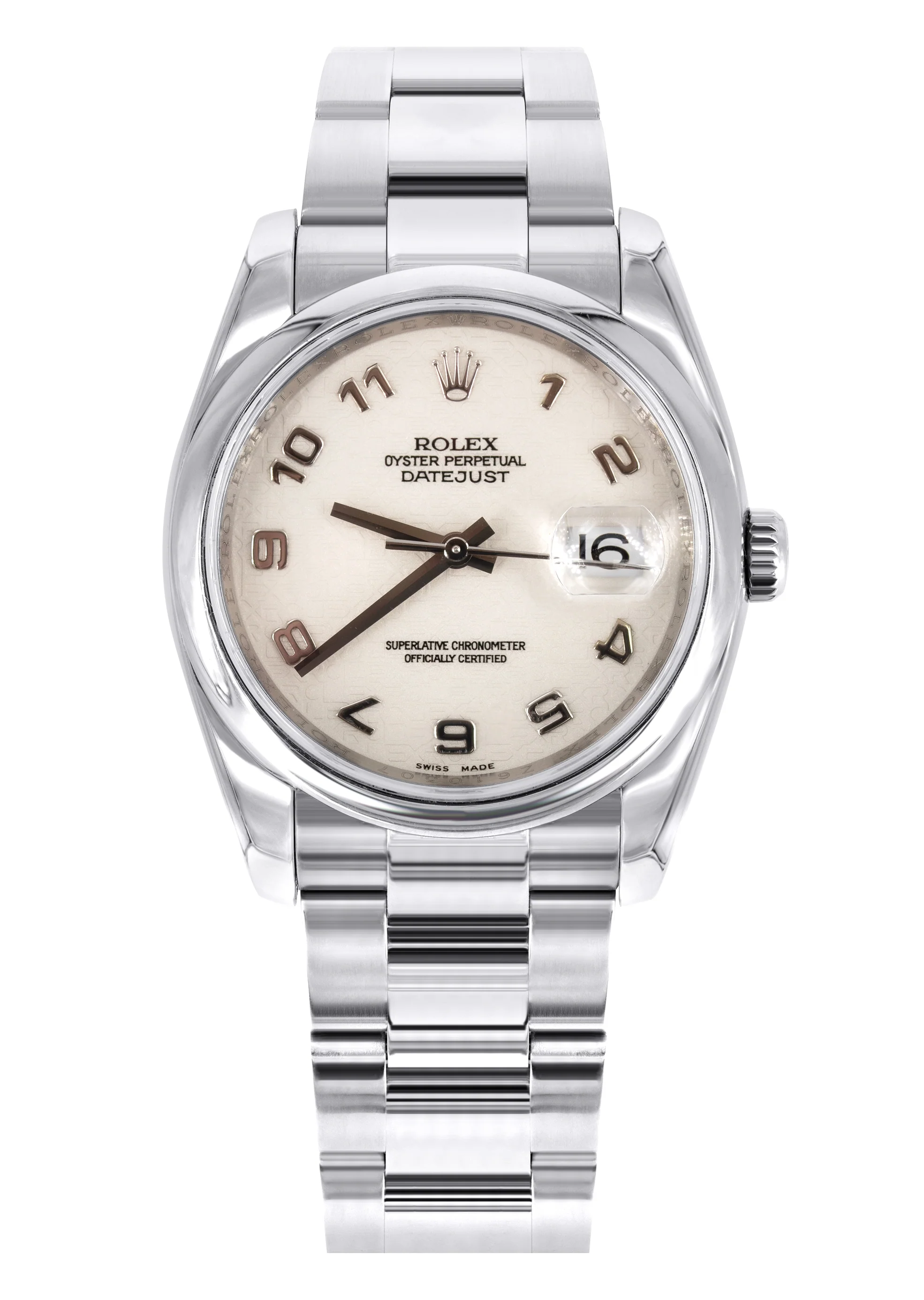ROLEX DATEJUST 36 MM | OYSTER STEEL WATCH