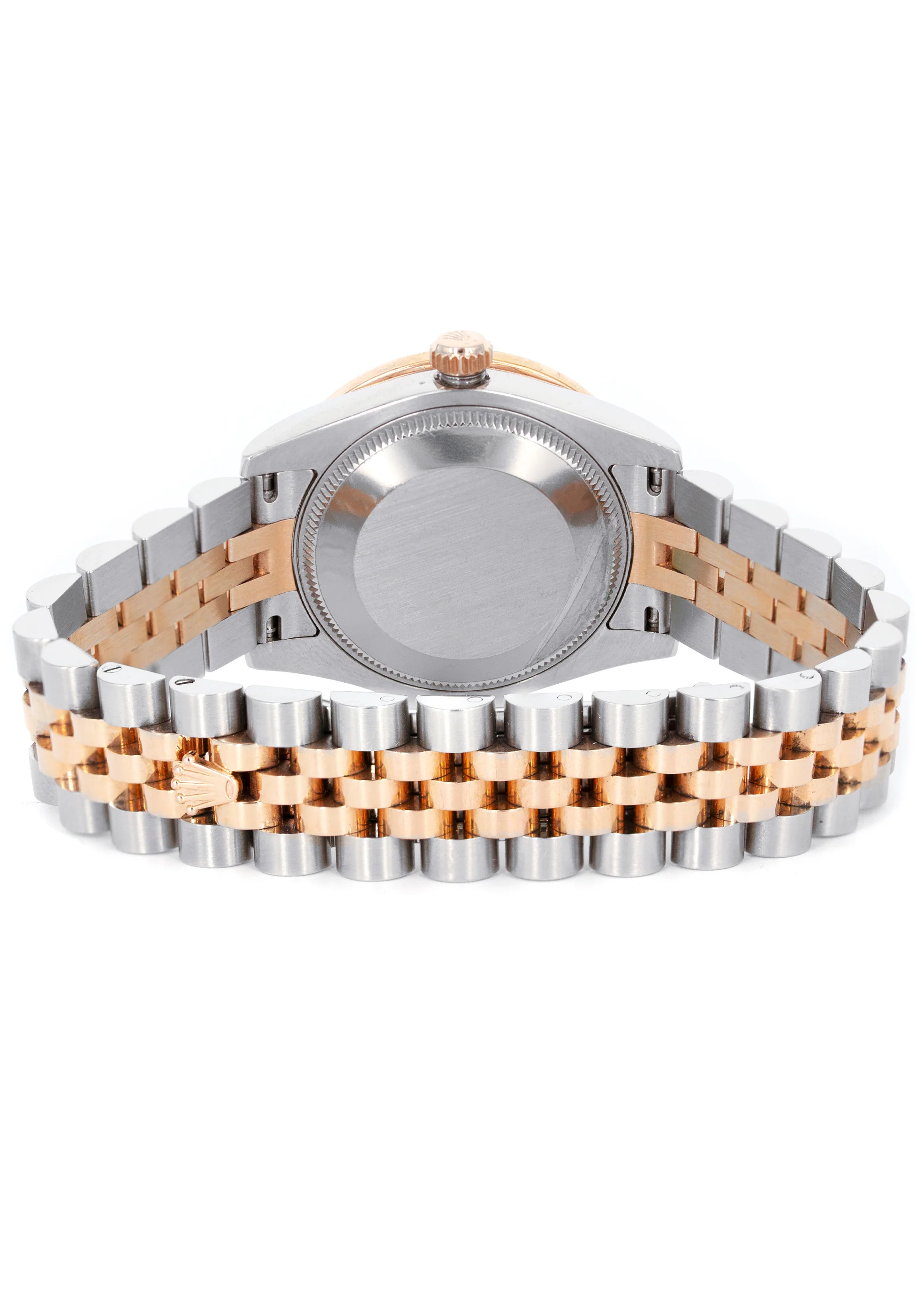 ROLEX DATEJUST 36 MM | TWO TONE 18K ROSE & STEEL WATCH | FACTORY MOTHER OF PEARL DIAMOND DIAL| 116231 | 18K FLUTED BEZEL - Image 2
