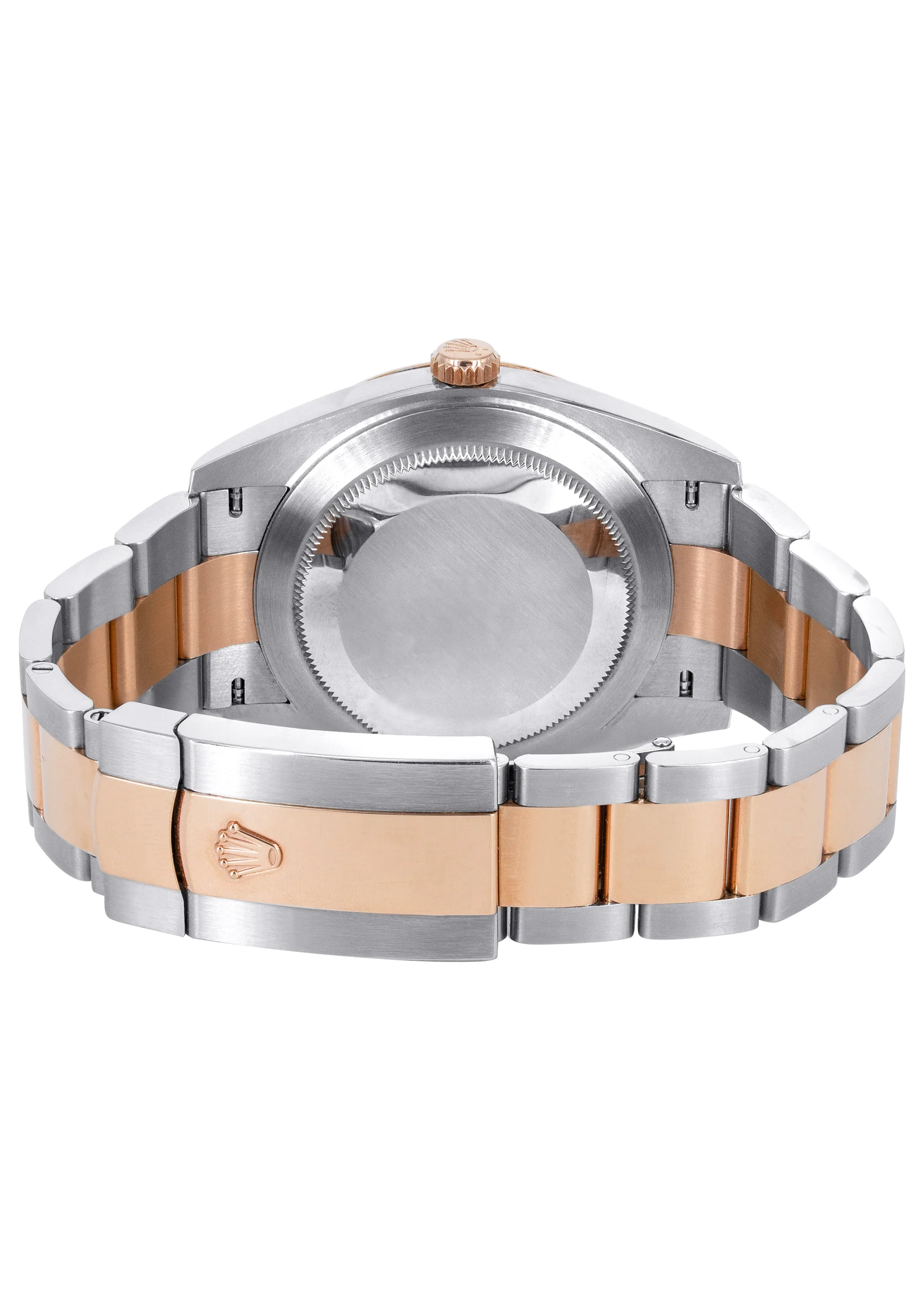 ROLEX DATEJUST 41 MM | OYSTER BAND | STEEL & 18K ROSE GOLD WATCH | SLATE GREY WIMBELDON DIAL | 18K DOME BEZEL - Image 2