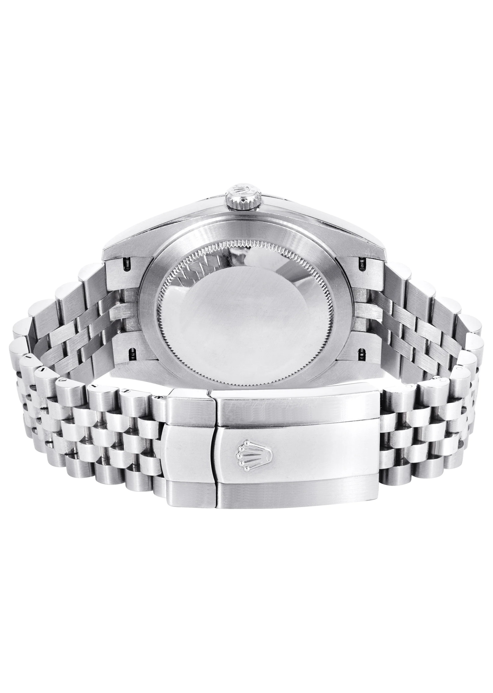 ROLEX DATEJUST 41 MM | STEEL WATCH | JUBILEE BAND | WHITE INDEX DIAL | 18K FLUTED BEZEL - Image 2