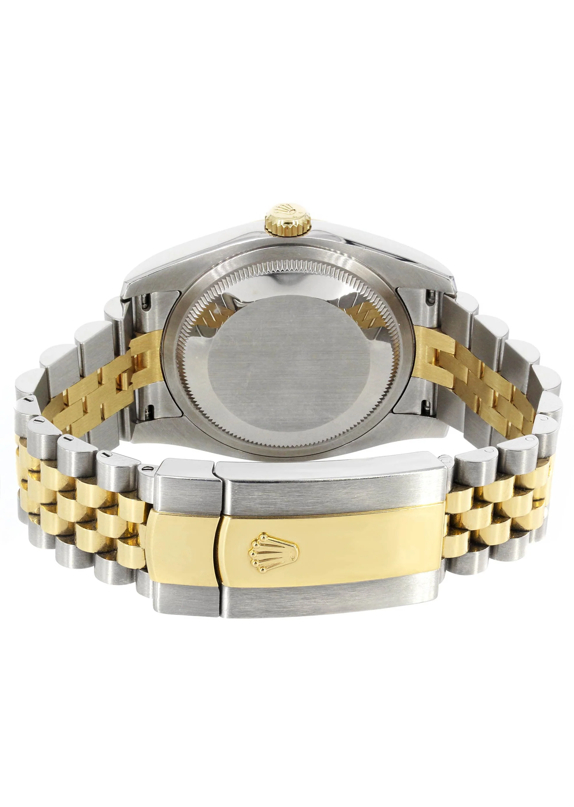 Rolex Datejust 41 Watch | 41 MM | 18K Yellow Gold & Stainless Steel | Custom Gold Arabic Dial | Jubilee Band - Image 6