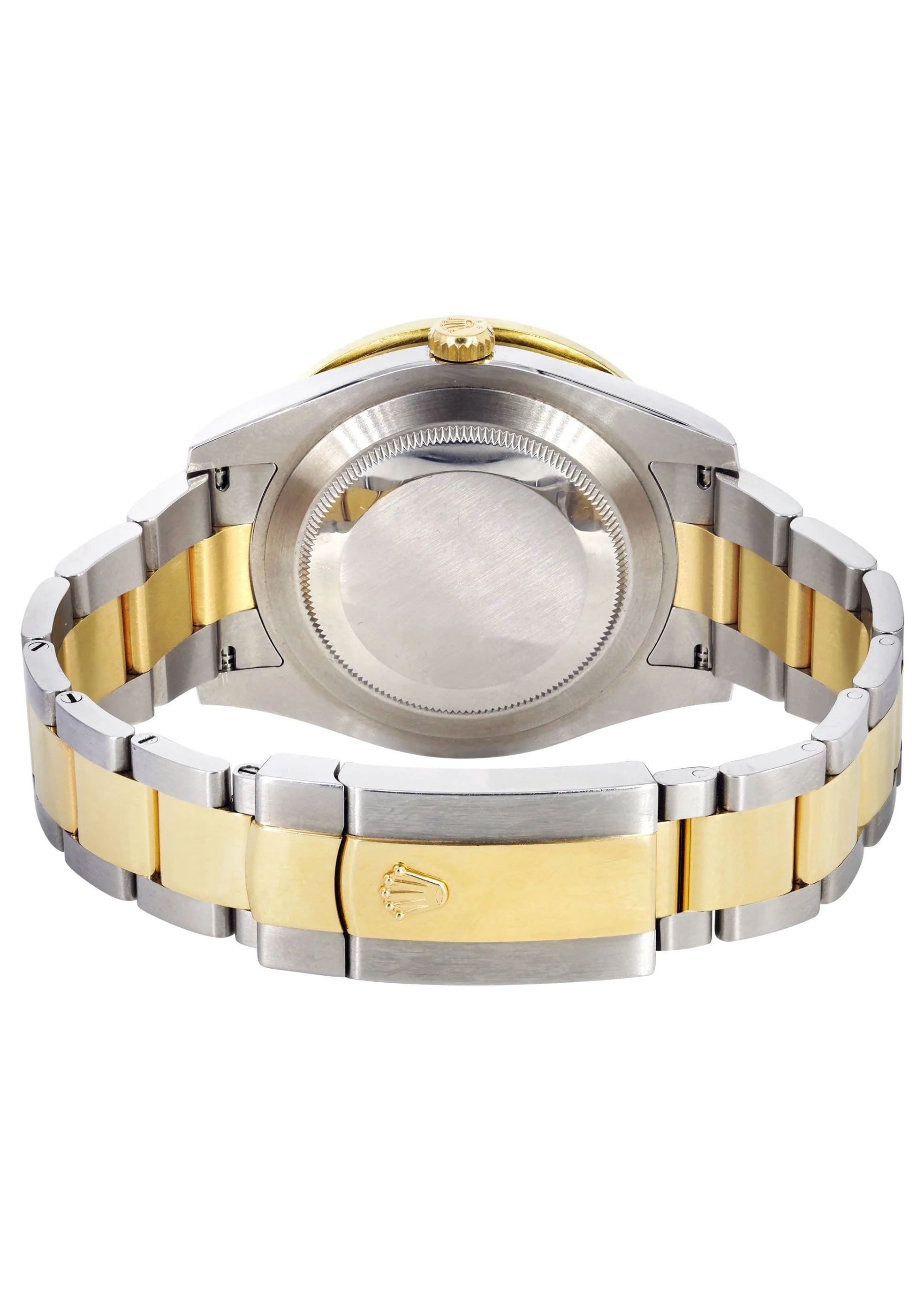 Rolex Datejust II Watch | 41 MM | 18K Yellow Gold & Stainless Steel | Custom Red Arabic Dial | Oyster Band - Image 5