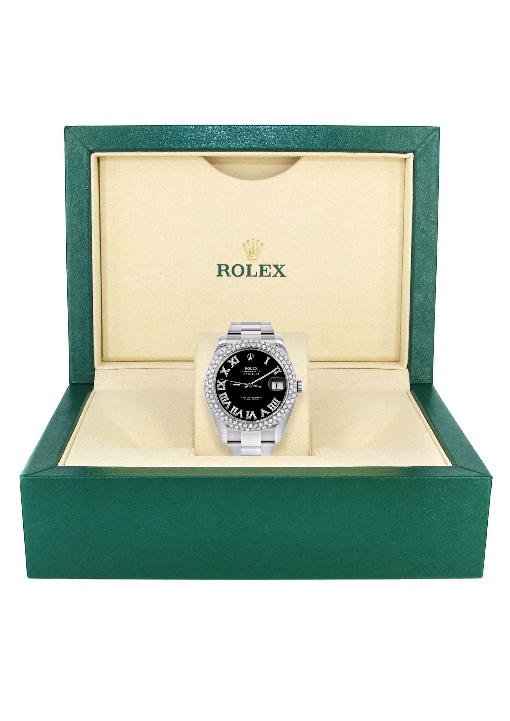 Rolex Datejust II Watch | 41 MM | Black Roman Numeral Dial | Two Row | Oyster Band - Image 6