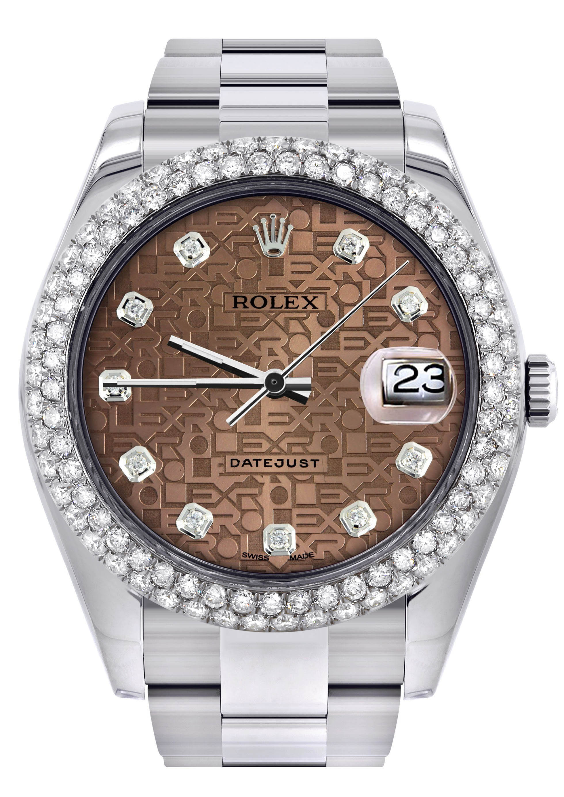 Rolex Datejust II Watch | 41 MM | Brown Texture Dial | Two Row | Oyster Band