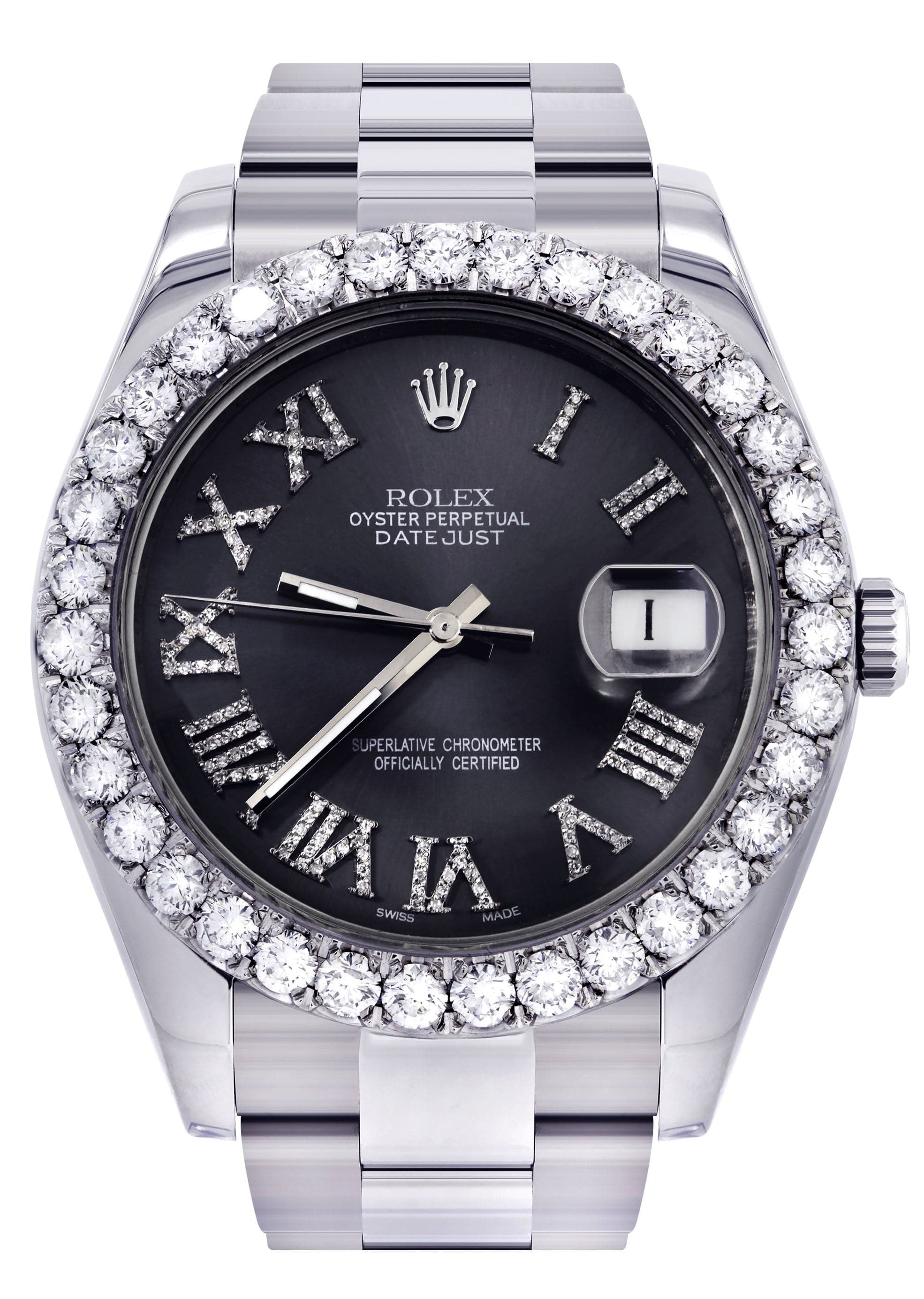 Rolex Datejust II Watch | 41 MM | Custom Grey Roman Dial | Oyster Band